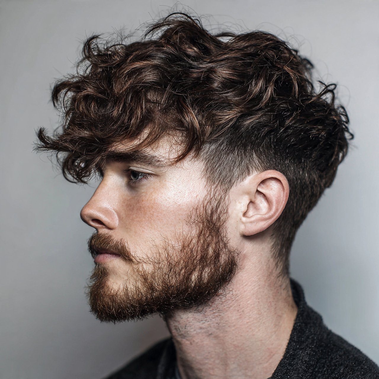 wavy wolf cut hairstyle