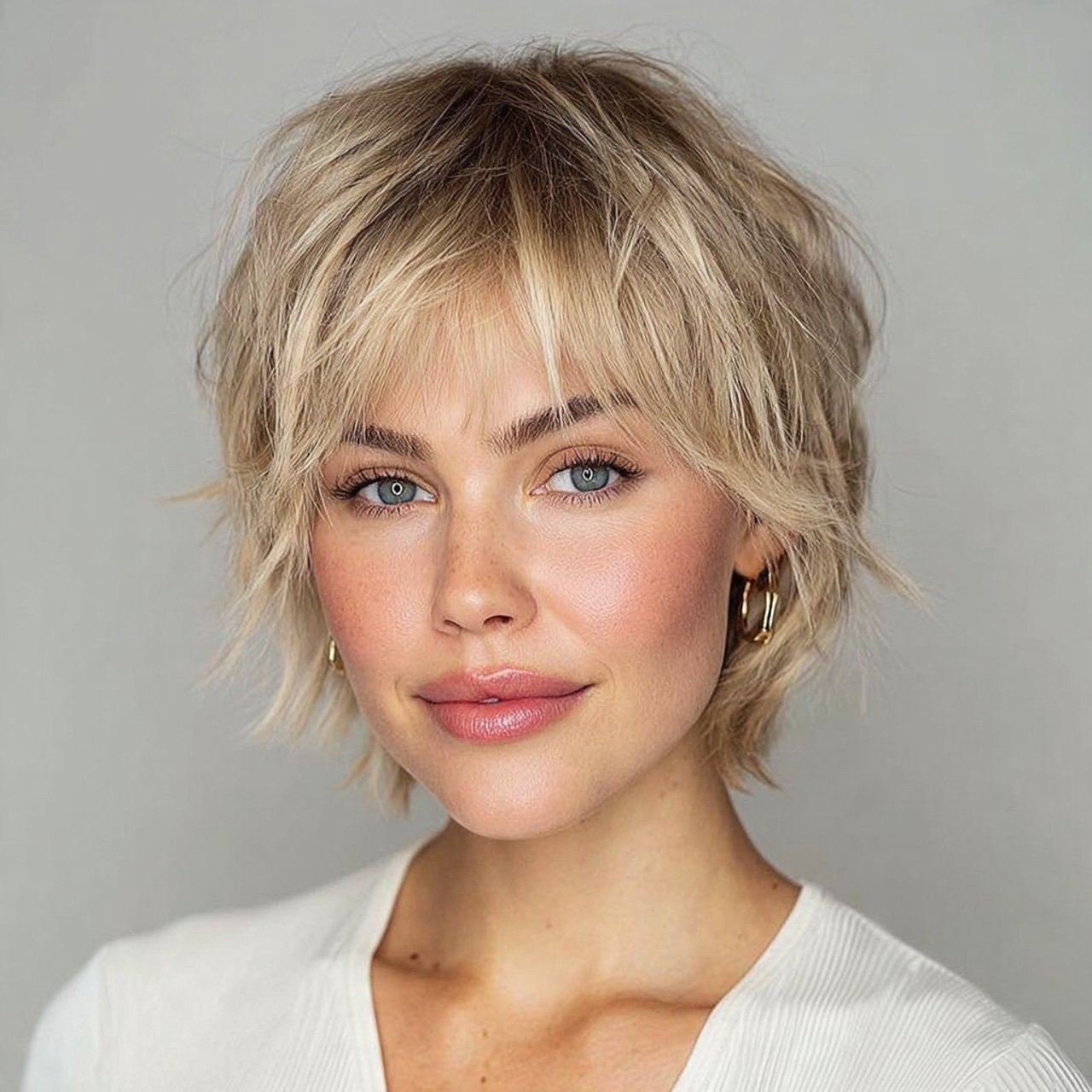 17 Short Curtain Bangs Ideas for a Fresh, Trendy Look 3 wispy short curtain bangs hairstyle for fine hair