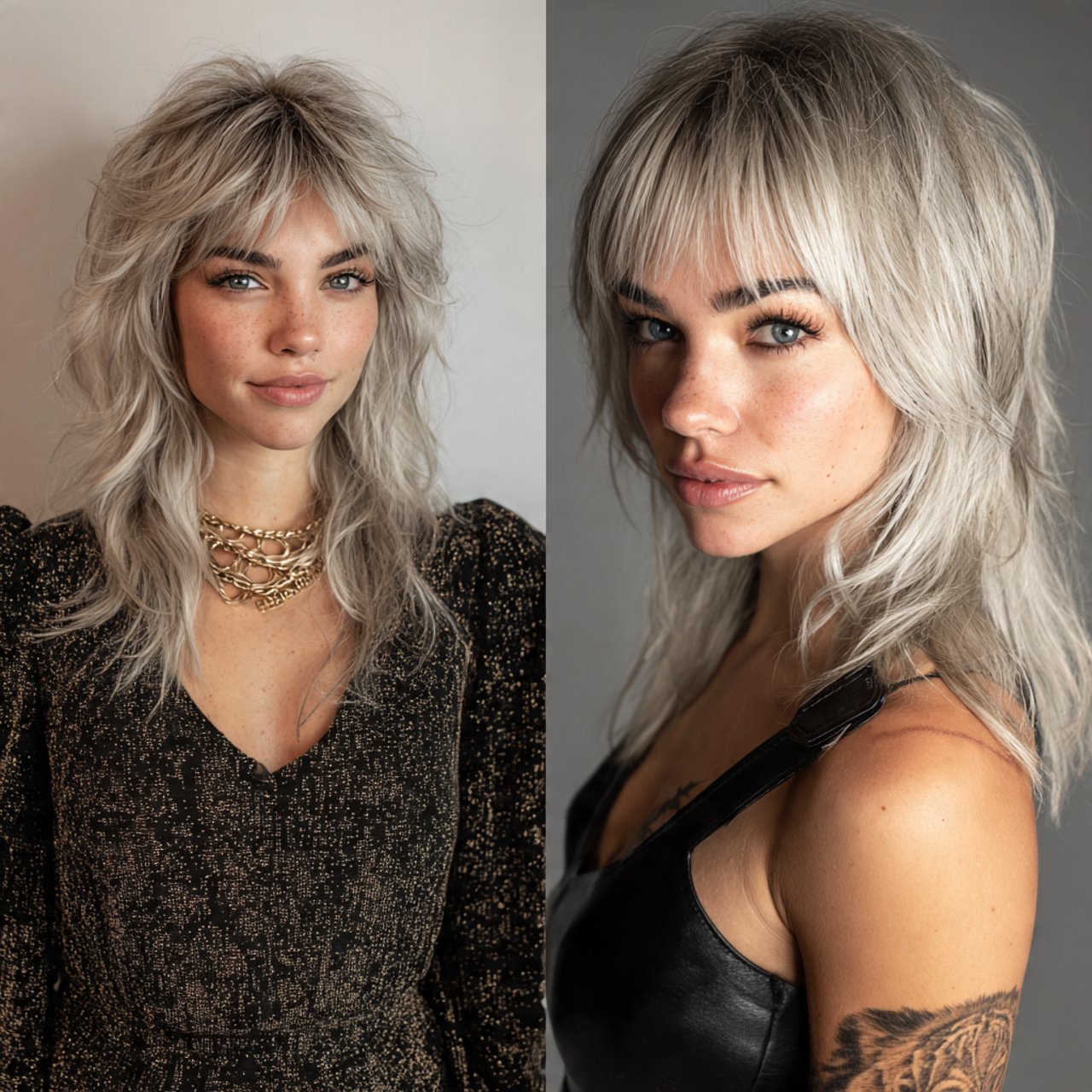 13 Wolf Cut Hair Ideas: Trendy Layered Styles Guide 7 wolf cut hair with bangs