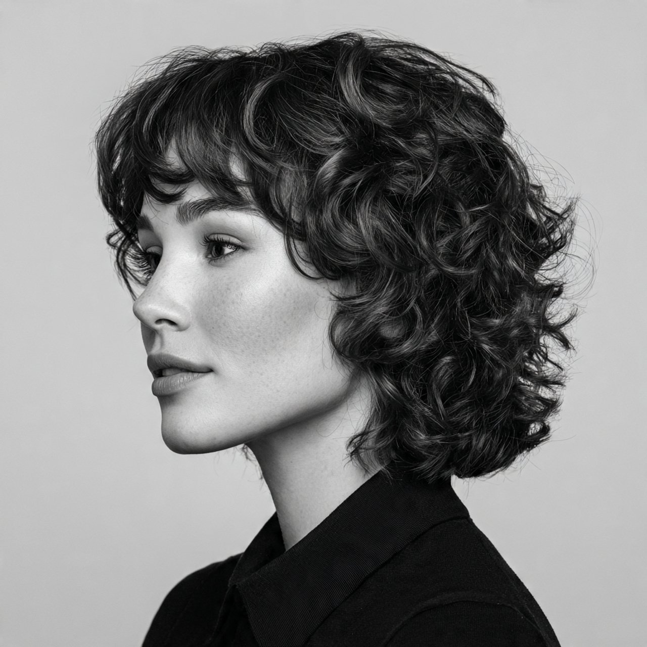 wolf cut hairstyle cacheado curly with curtain ban