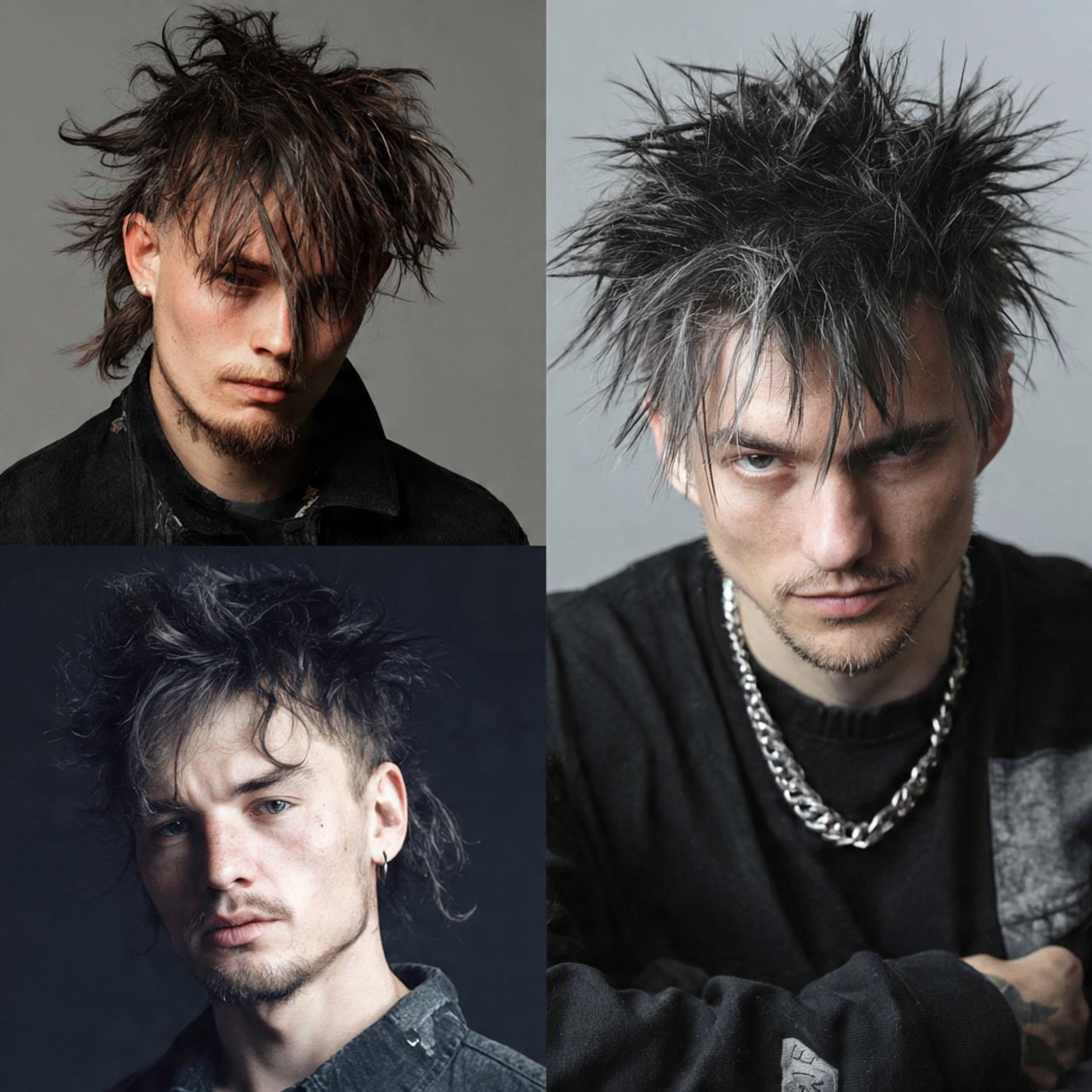 wolf cut men with fringe