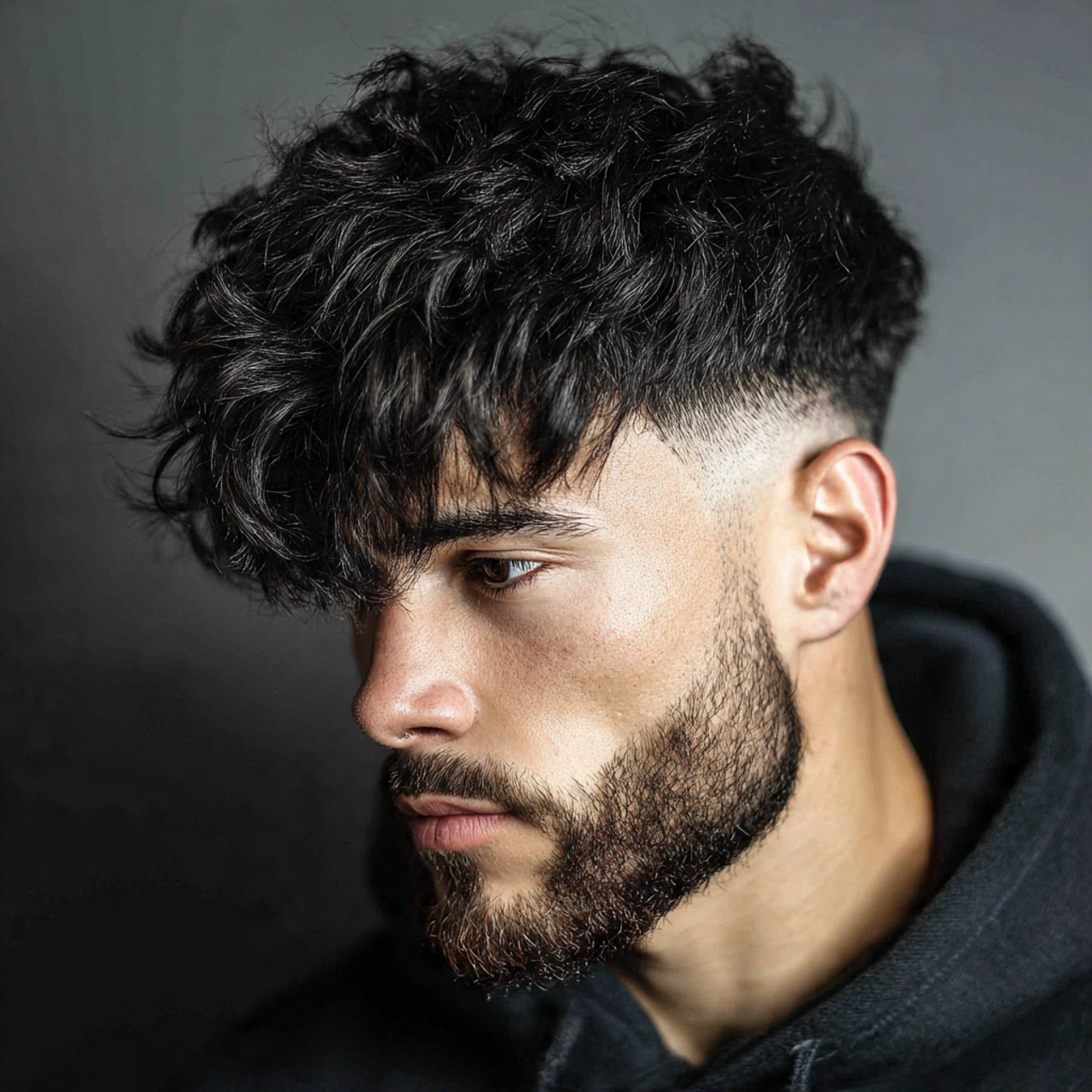 wolf cut with undercut hairstyle