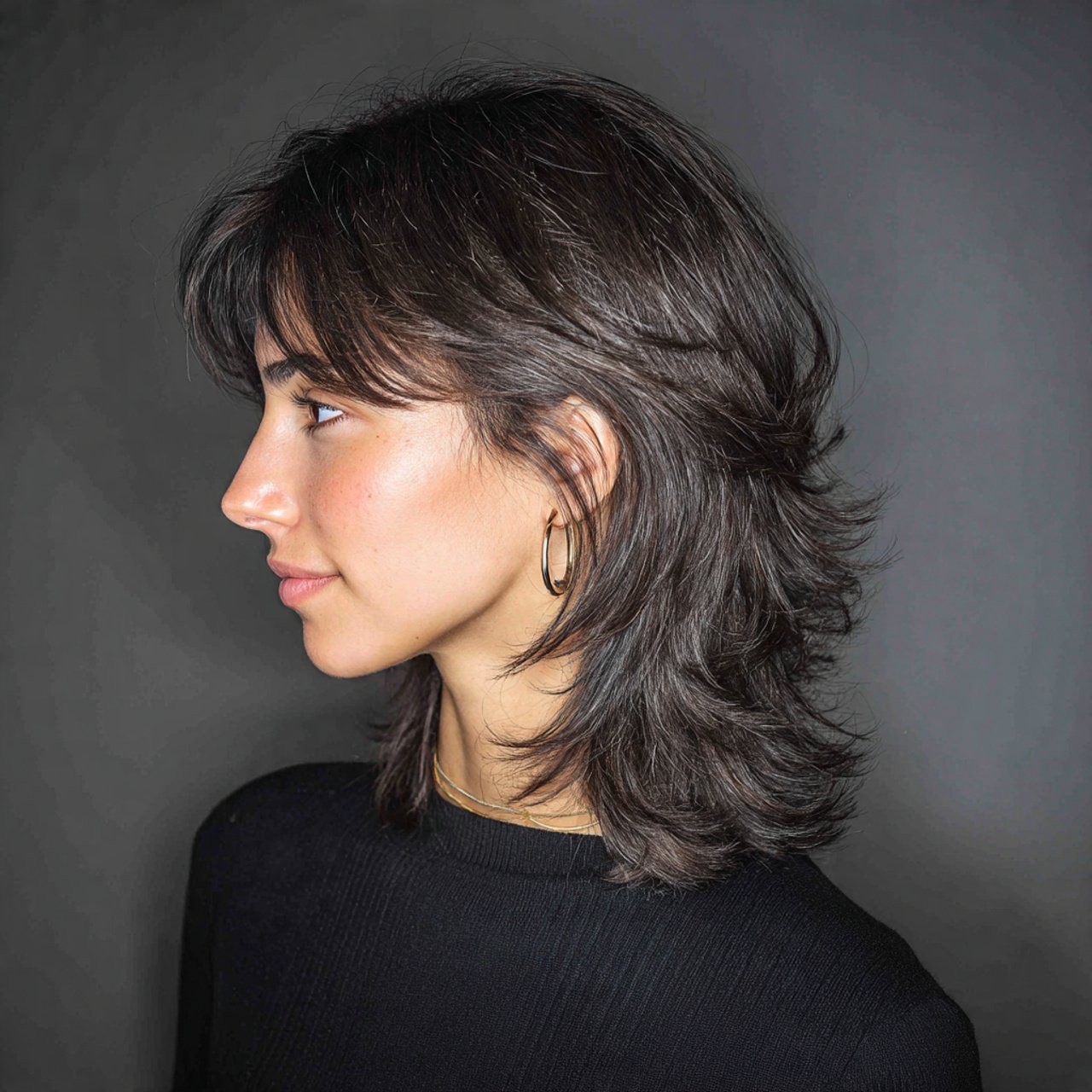 13 Wolf Cut Hair Ideas: Trendy Layered Styles Guide 2 woman having classic wolf cut hair