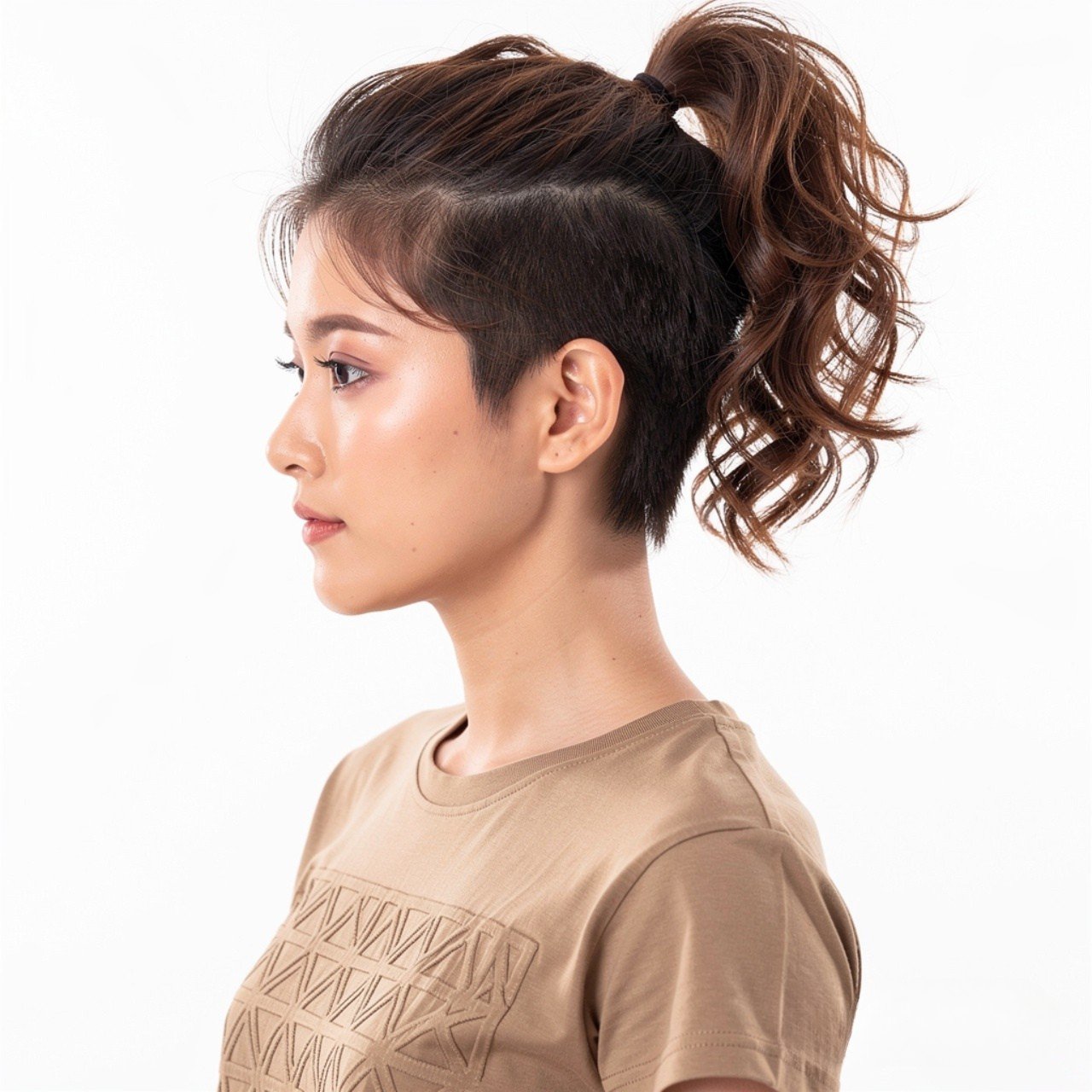 Half Up Ponytail Hairstyles Short Hair