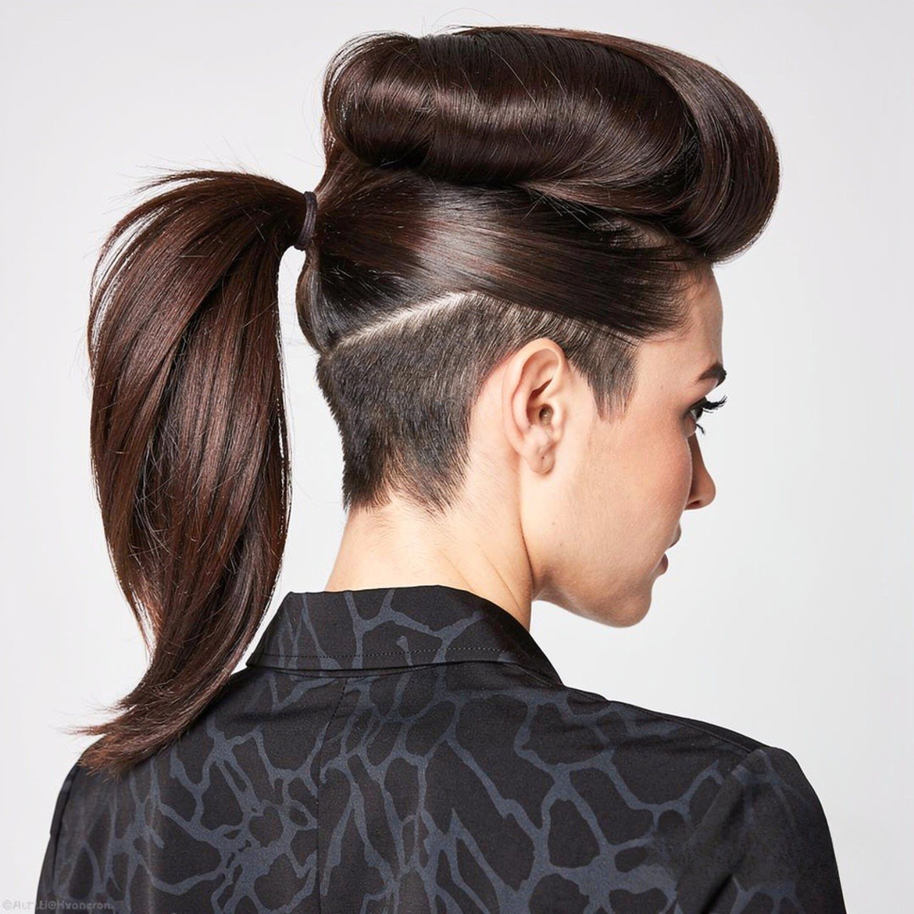 Voluminous Crown Ponytail Hairstyles Short Hair