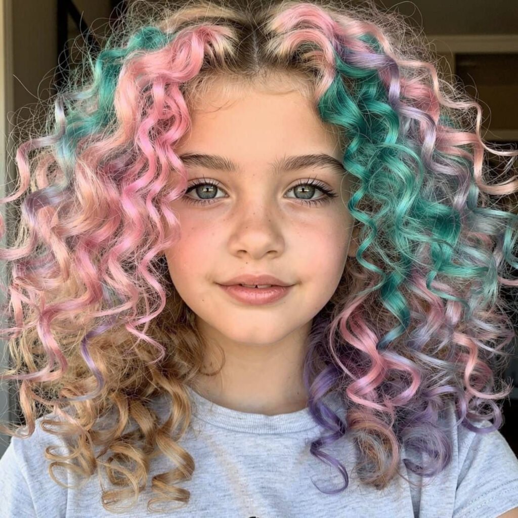 curly hair color ideas