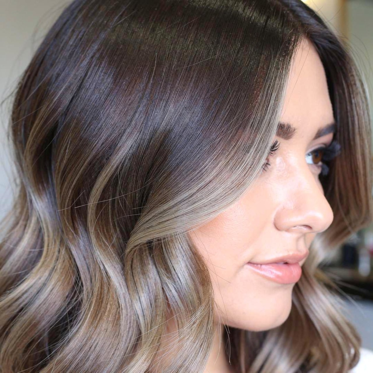 ash brown melt hair color beautiful smooth gradien