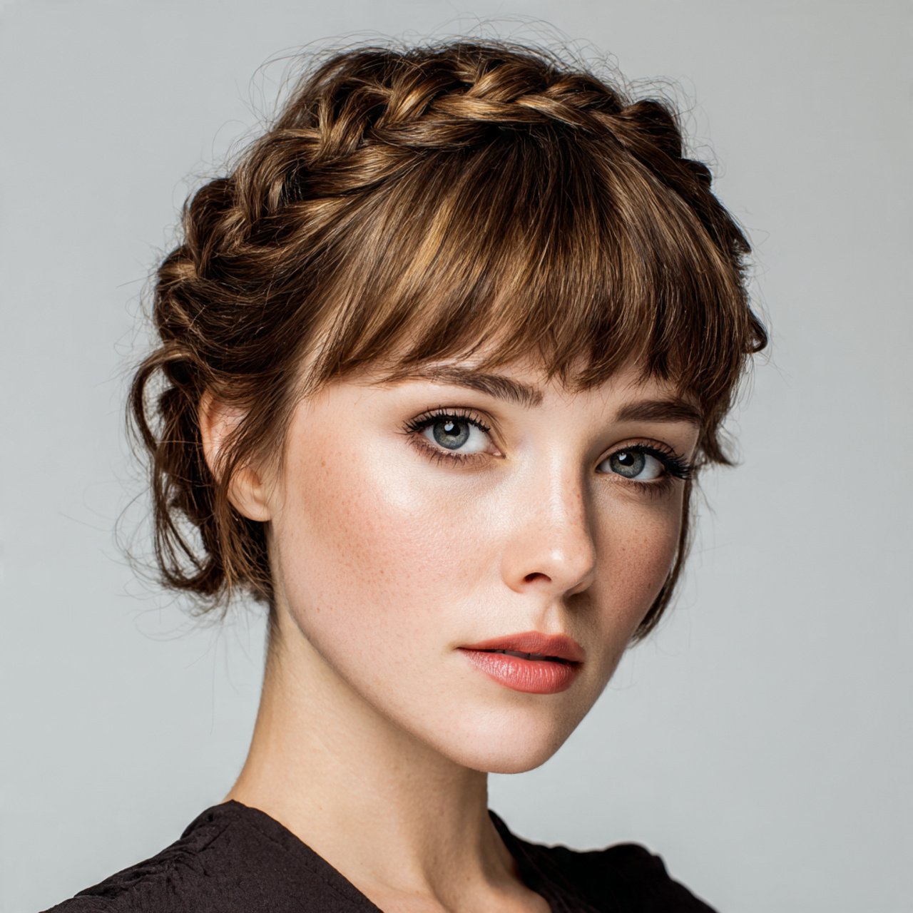 braided bangs hairstyle for short hair detailed ha