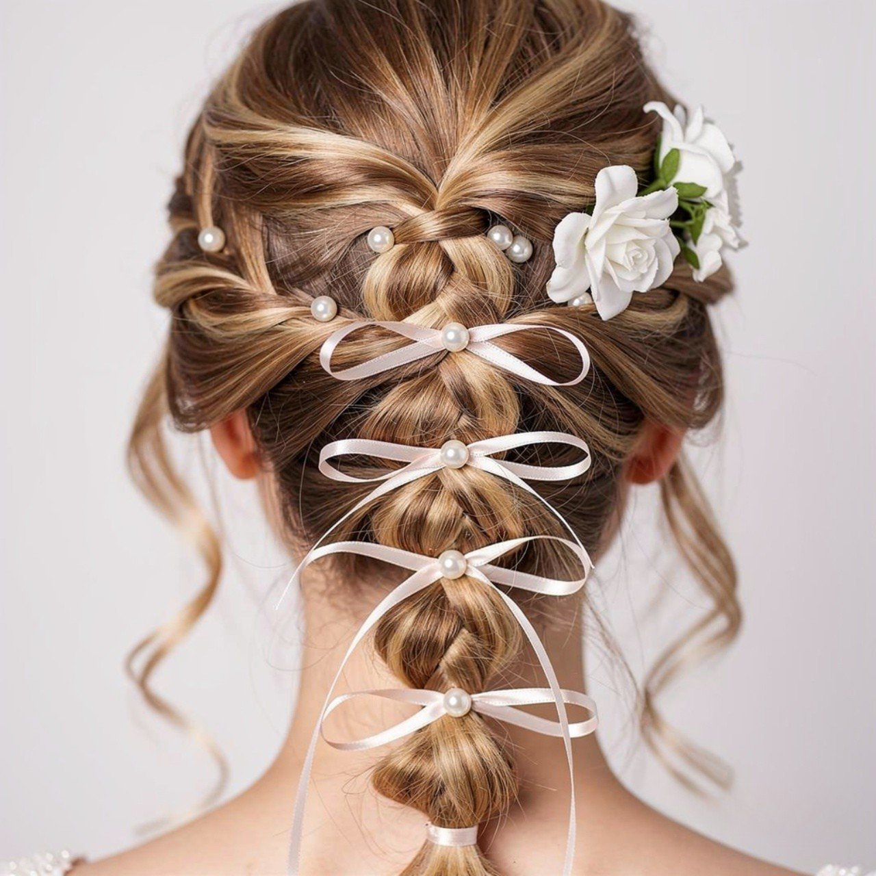 bubble wedding ponytail hairstyle elegant bridal l
