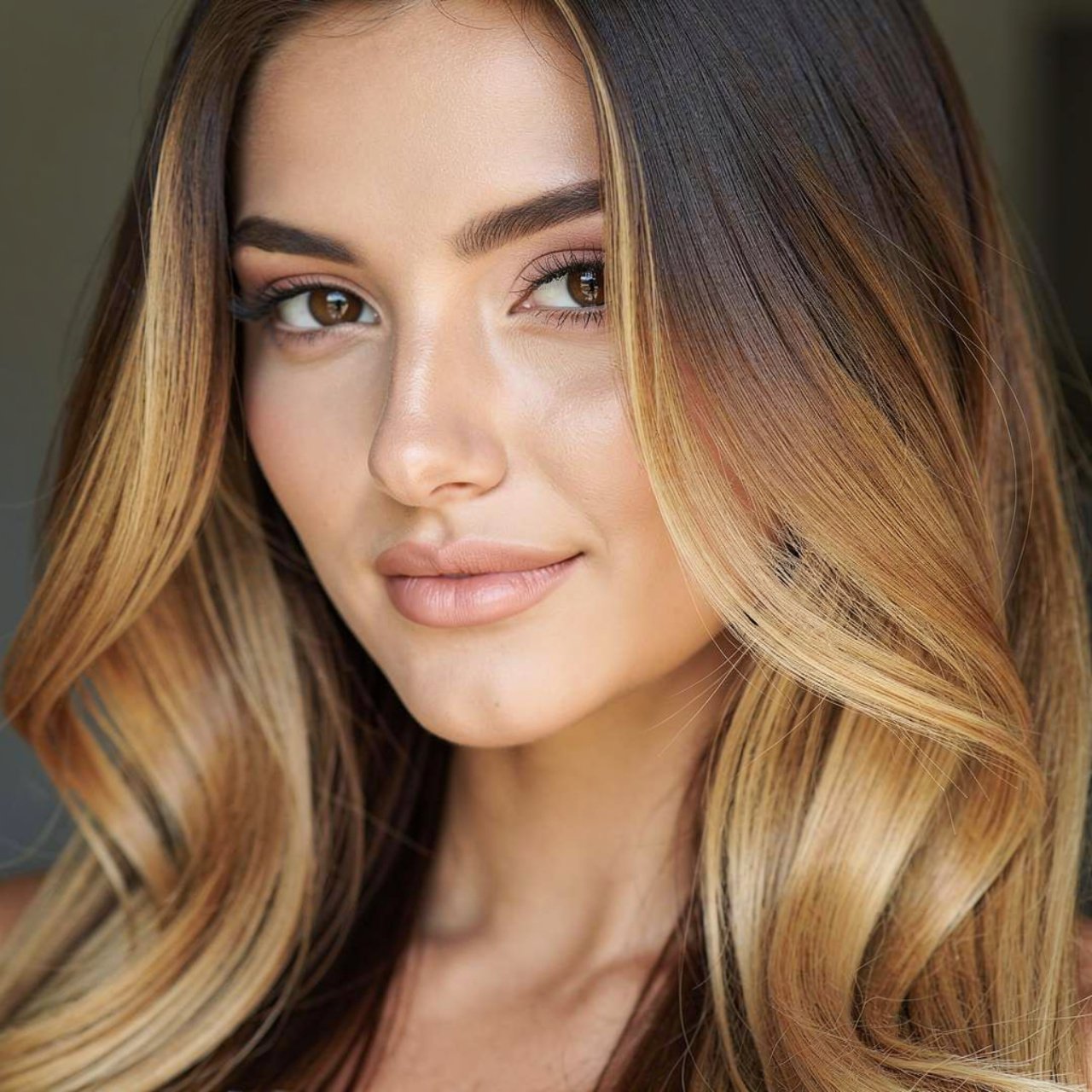 chocolate to honey blonde ombre hair color single