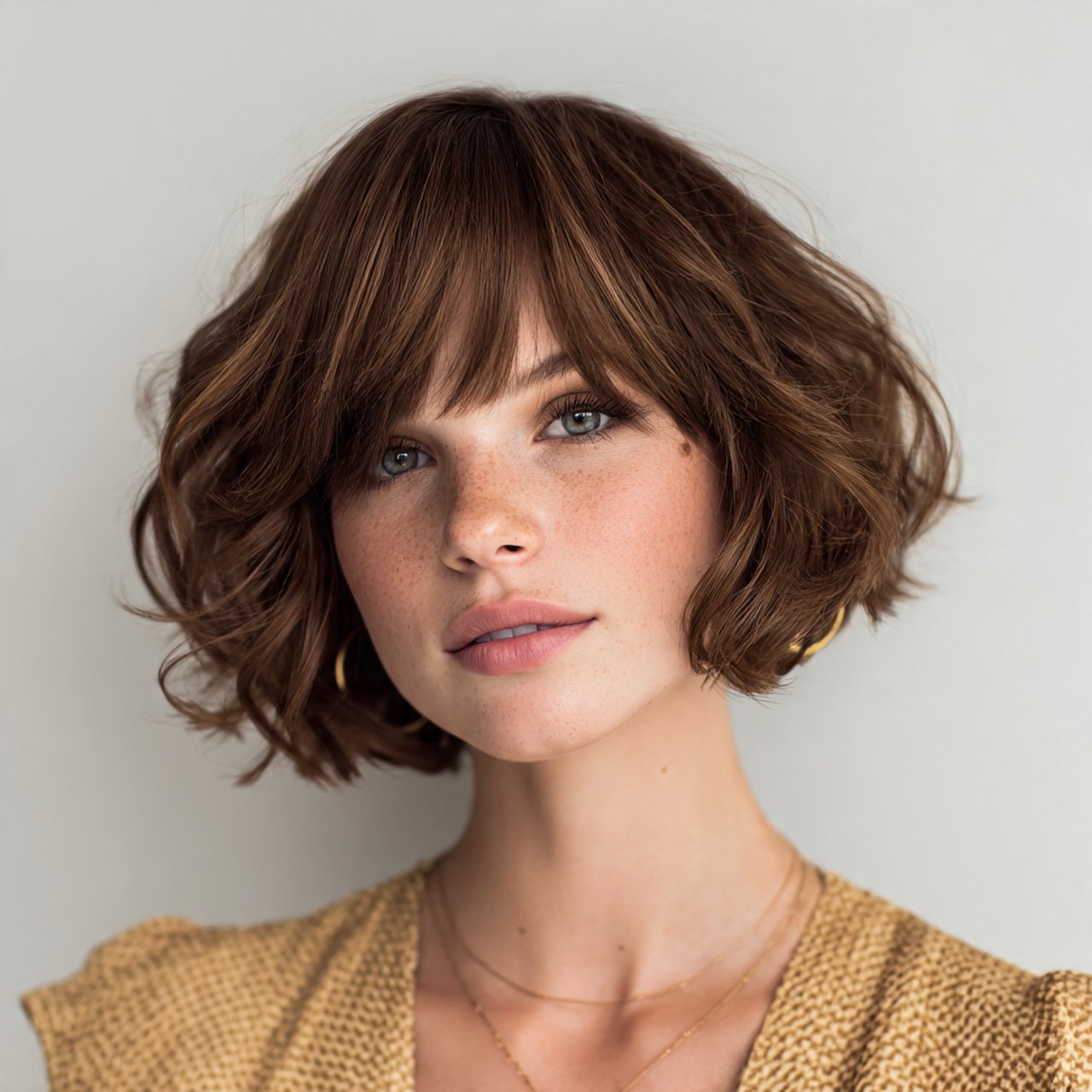 classic bob haircut with soft waves cute summer ha
