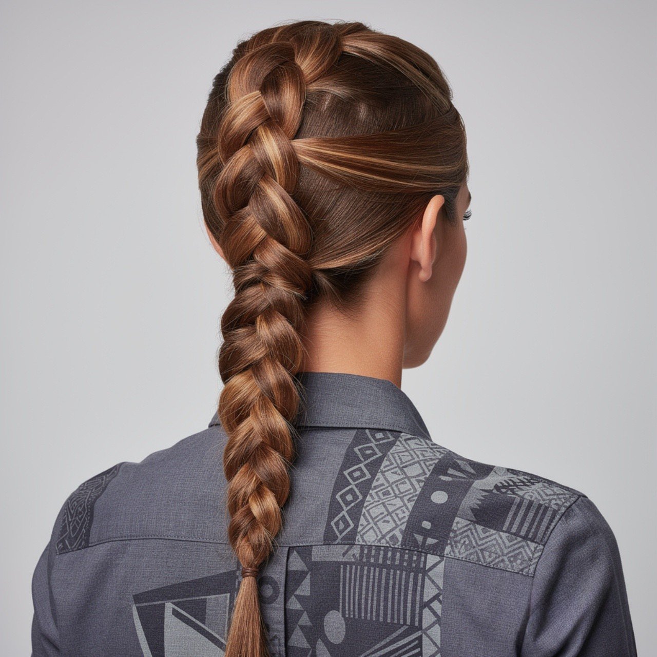 classic braid ponytail hairstyle square portrait c