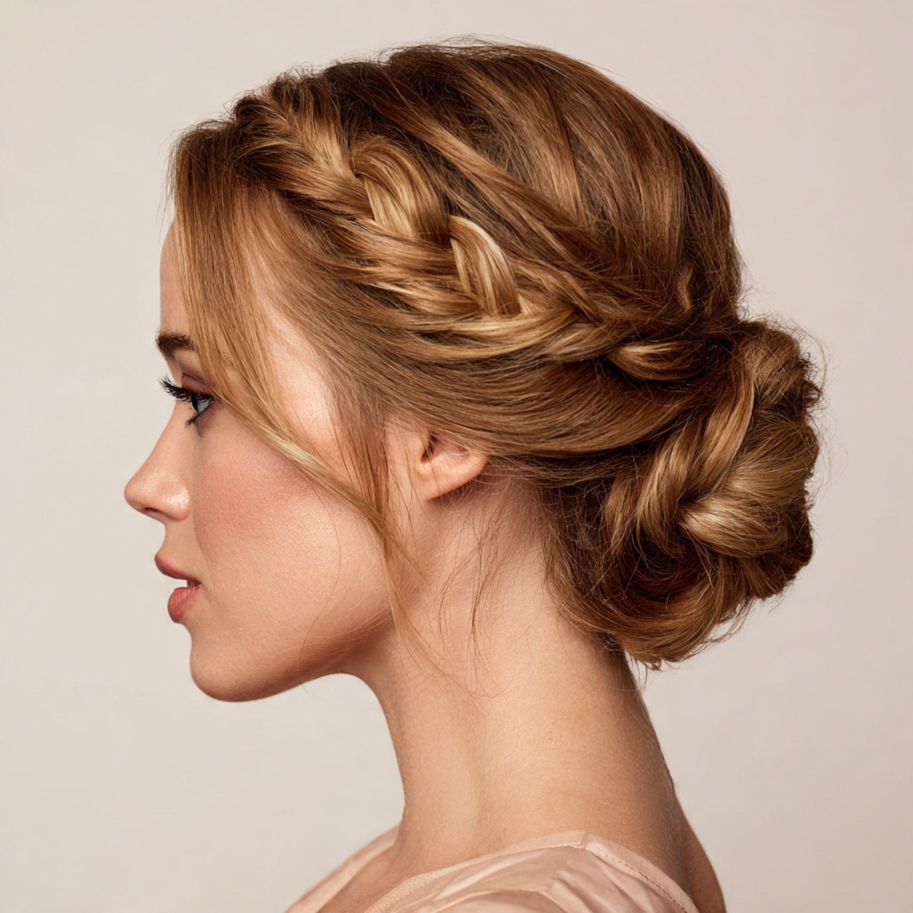 classic braided bun hairstyle elegant updo neat br