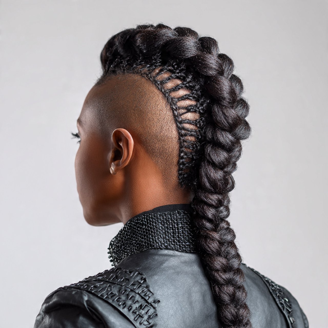 classic braided mohawk hairstyle detailed braids r