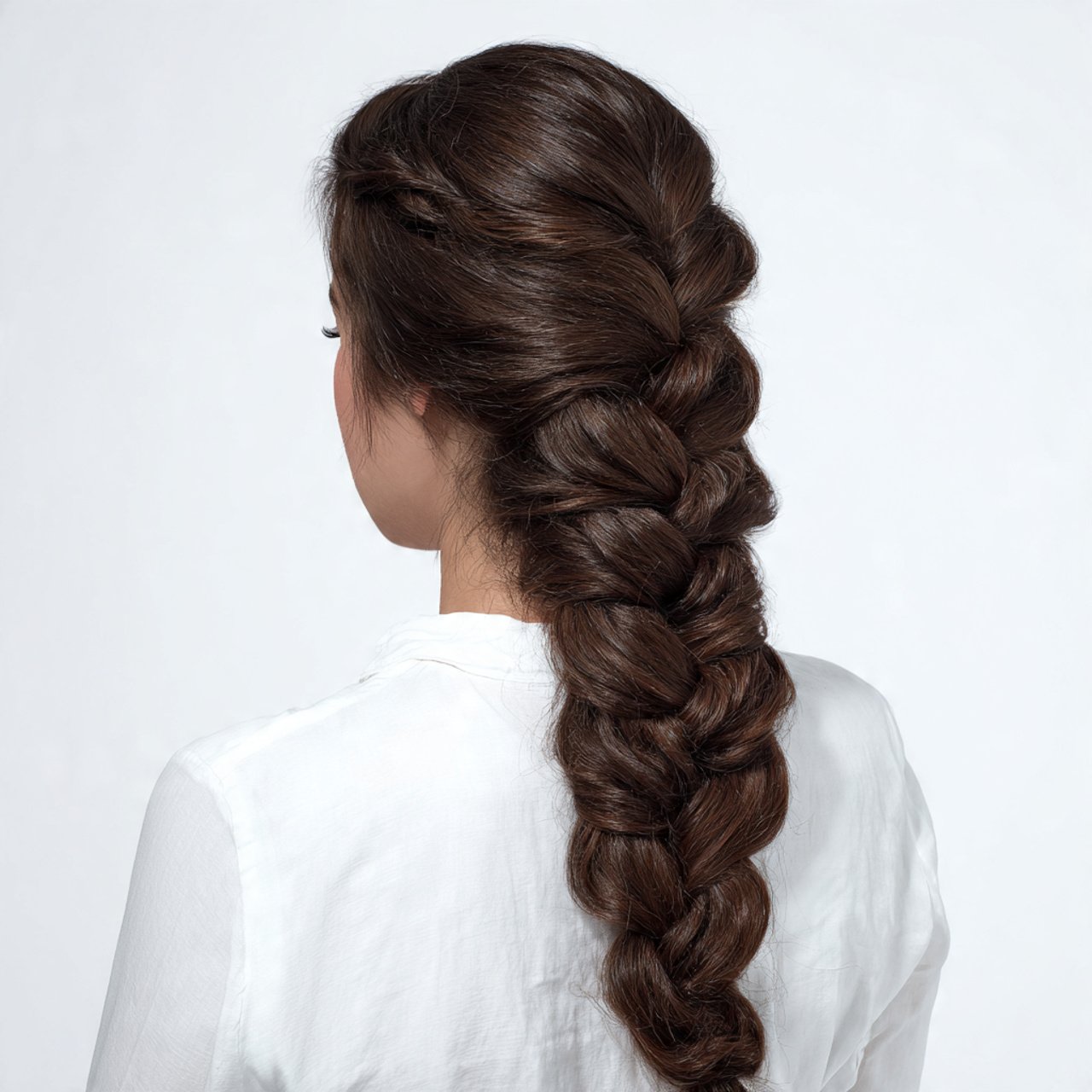 classic three strand braid hairstyle easy tutorial