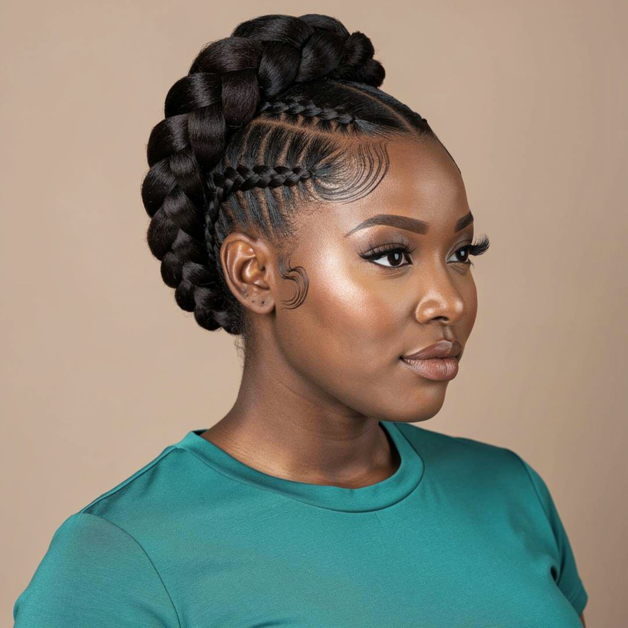cornrow updo prom hairstyles for black women squar