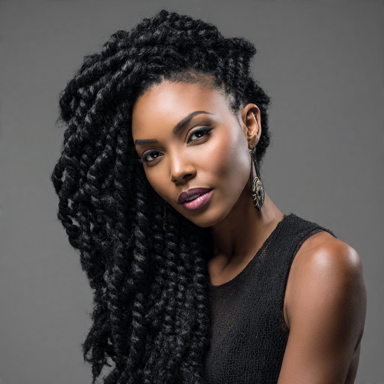 crochet braids black hairstyle beautiful black wom