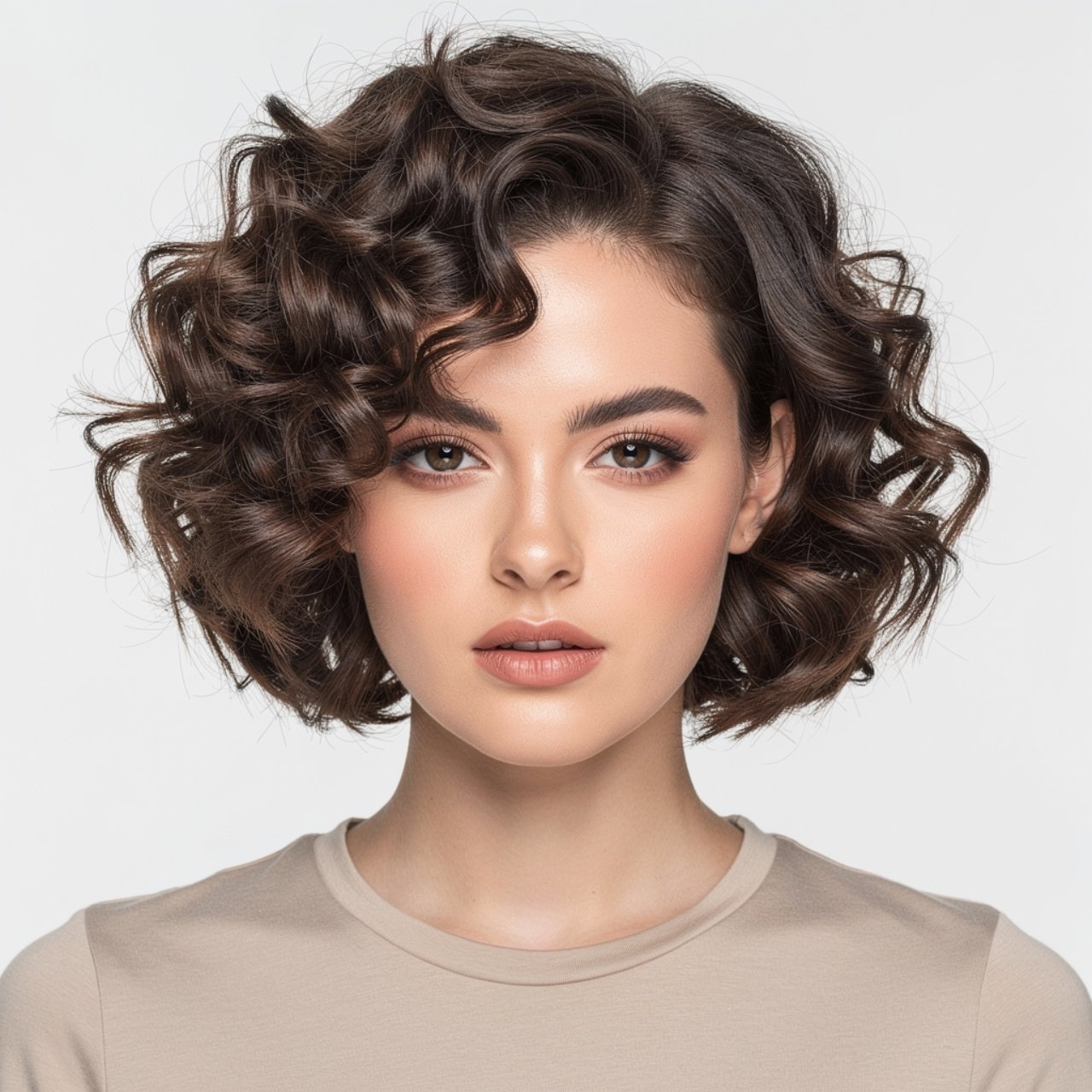 curly bob with volume short prom hairstyle square