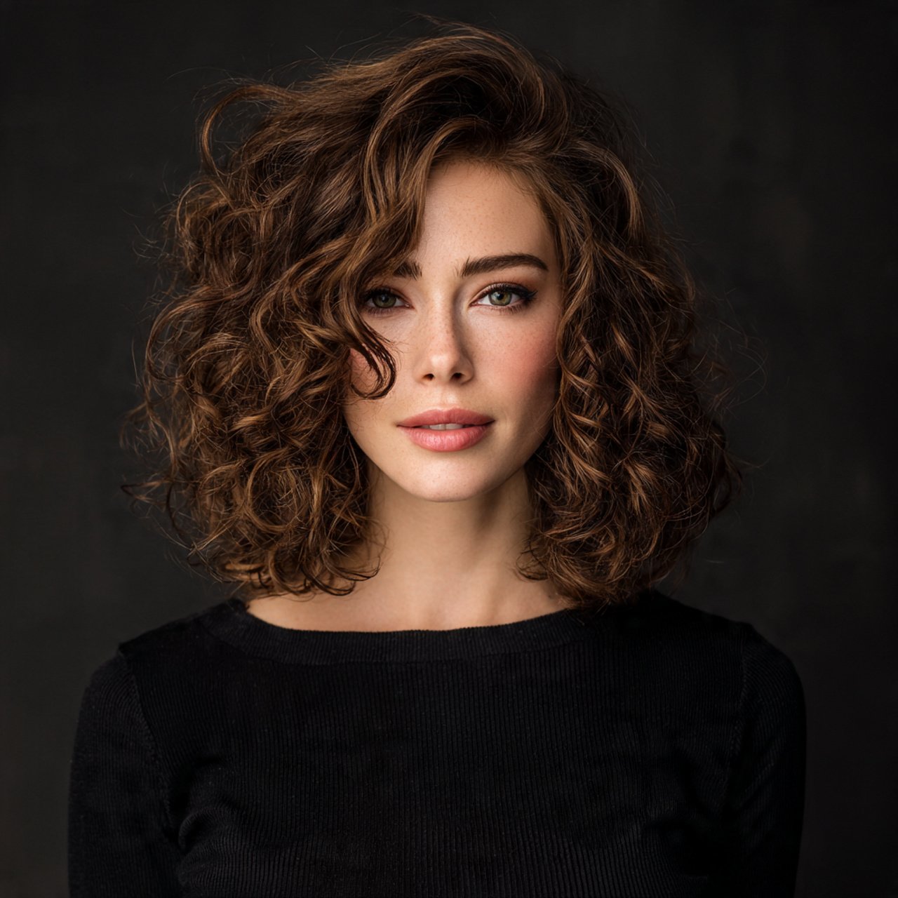 curly lob long bob hairstyle for medium hair singl