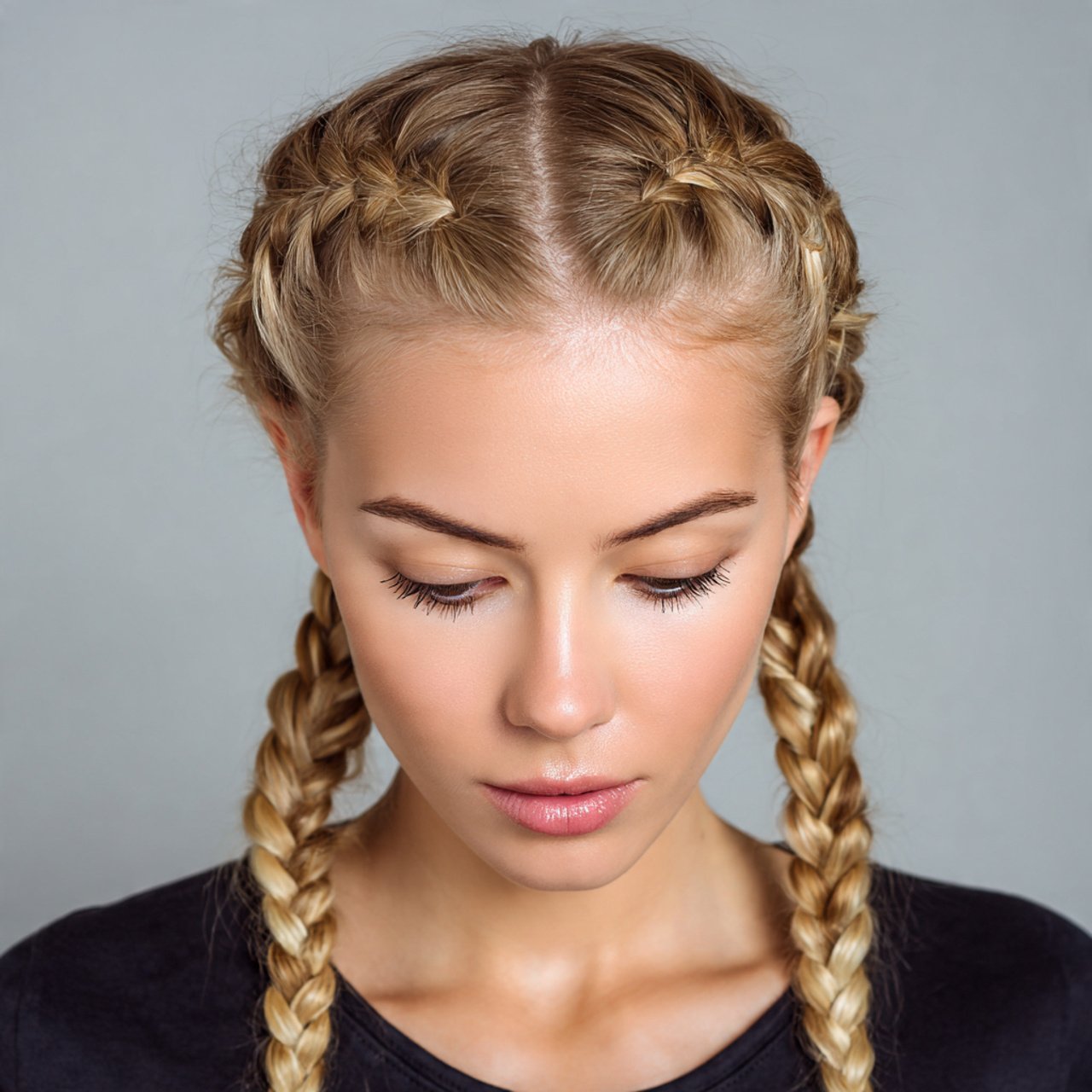 double braids hairstyle easy and simple style sing