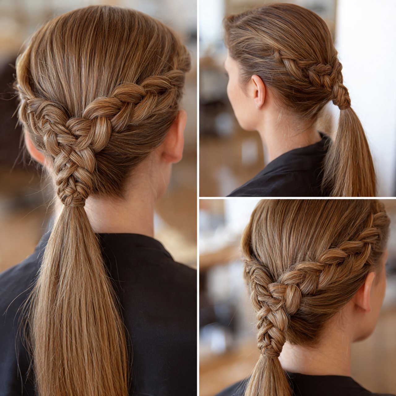 easy braided ponytail hairstyle tutorial single st
