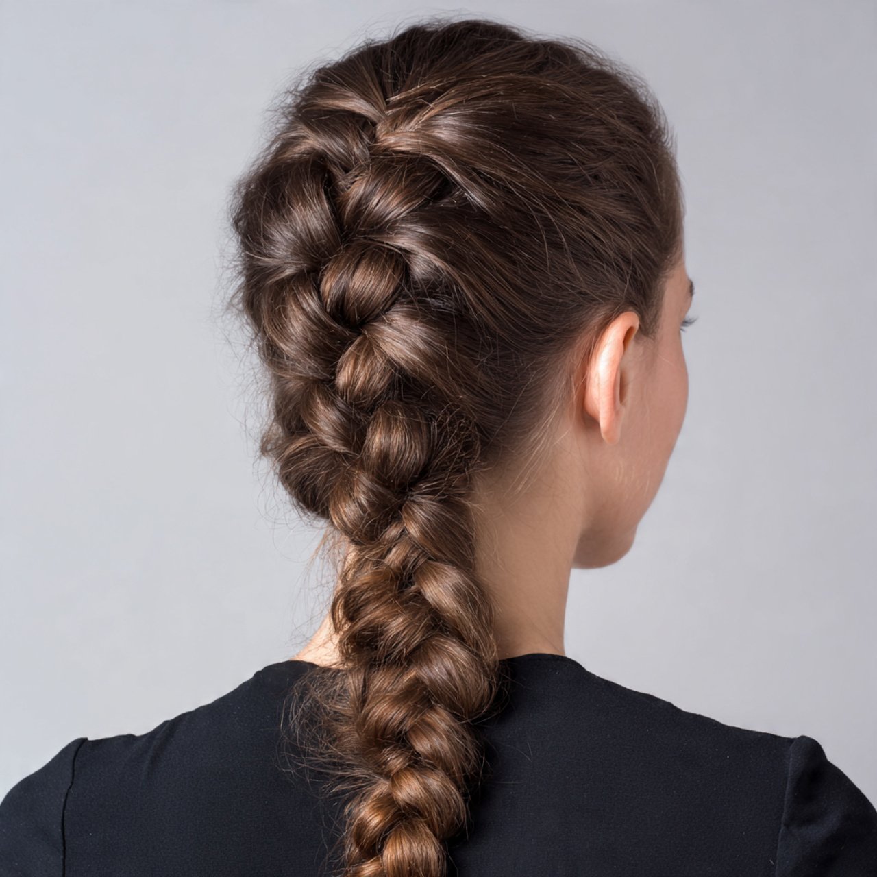 easy dutch braid hairstyle single braid neat and e
