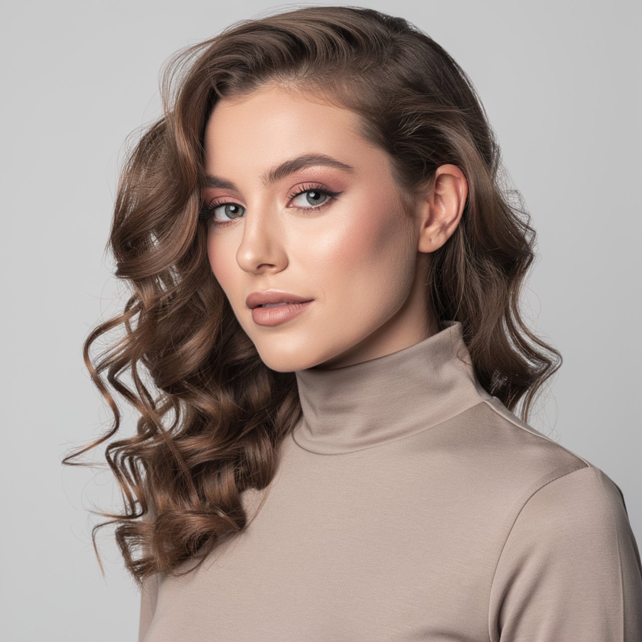 easy side swept curly hairstyle single person wear