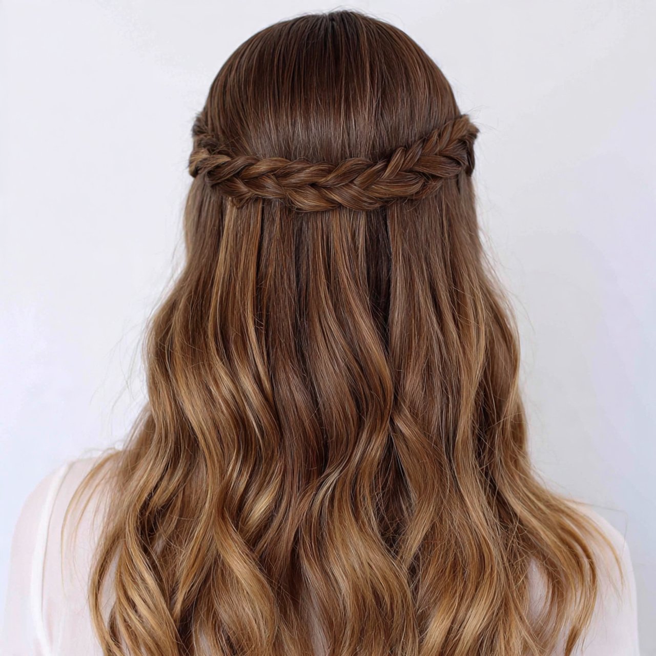easy waterfall braid hairstyle tutorial close up o