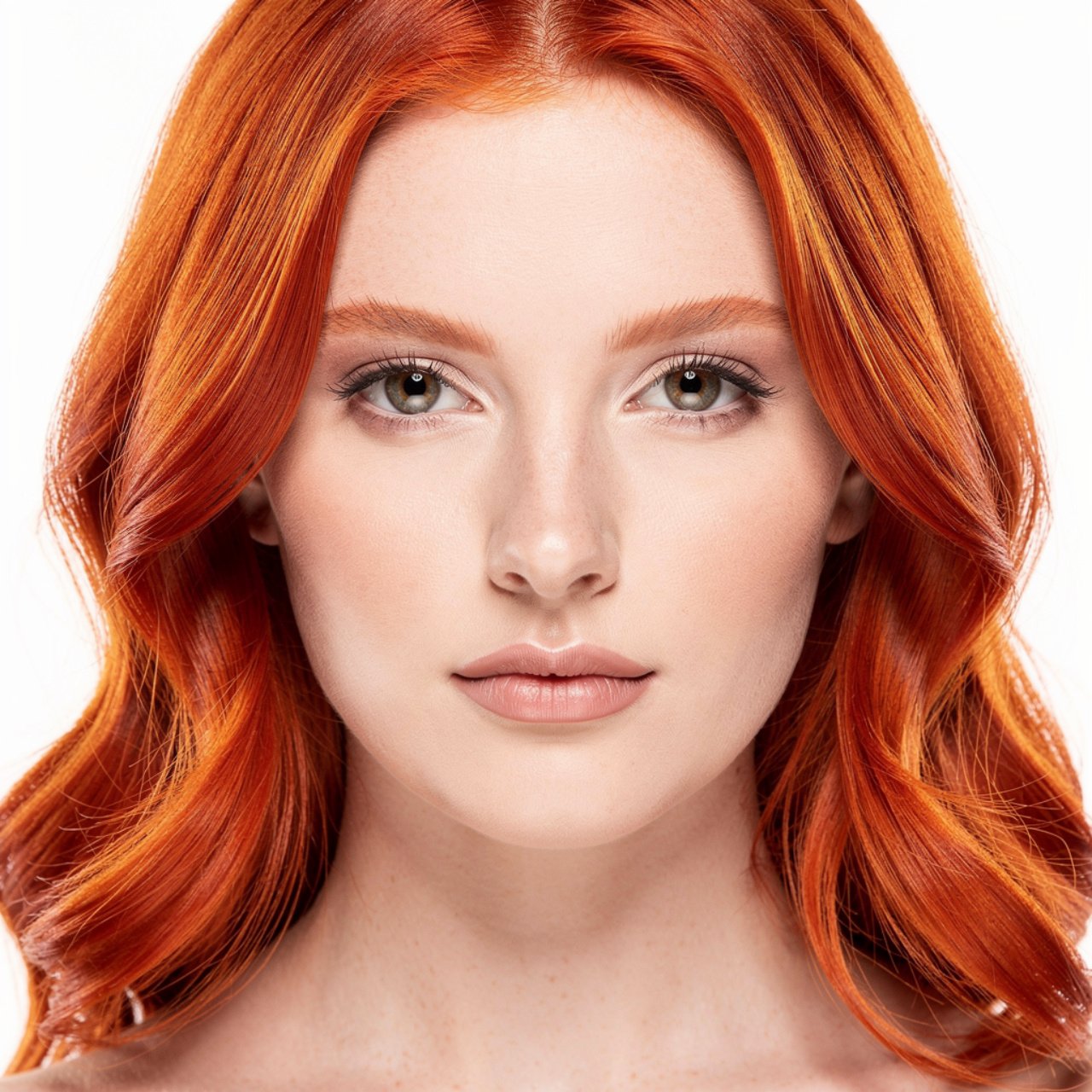 ginger red hair color portrait of a person with vi