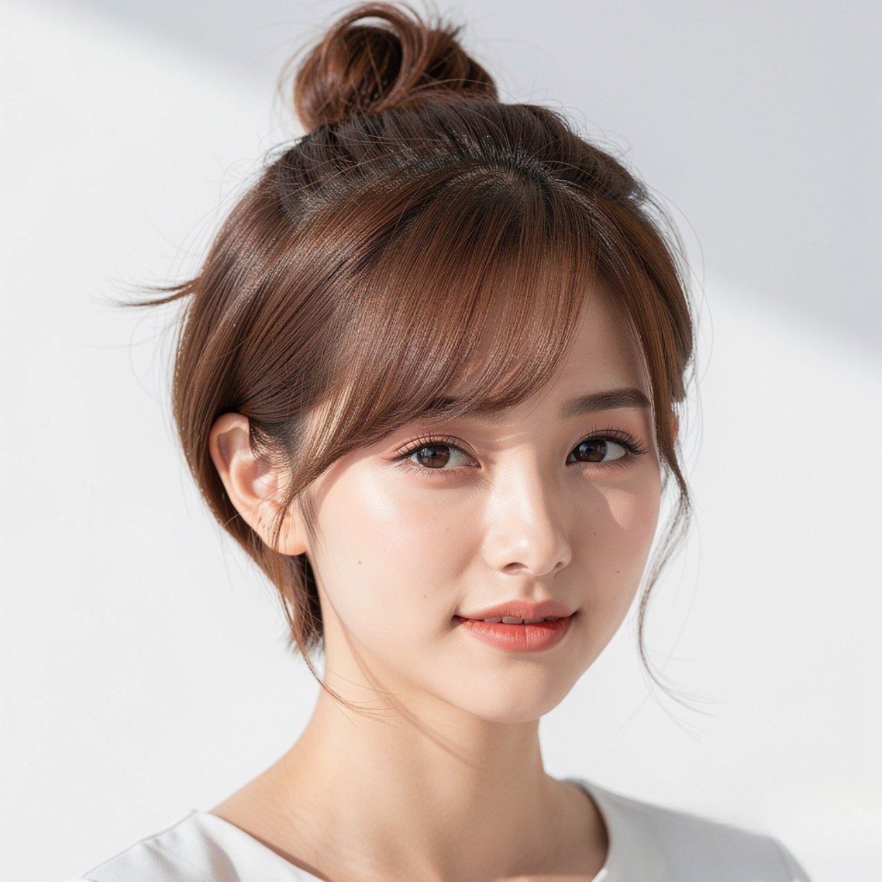 half up hairstyle for short hair suitable for scho
