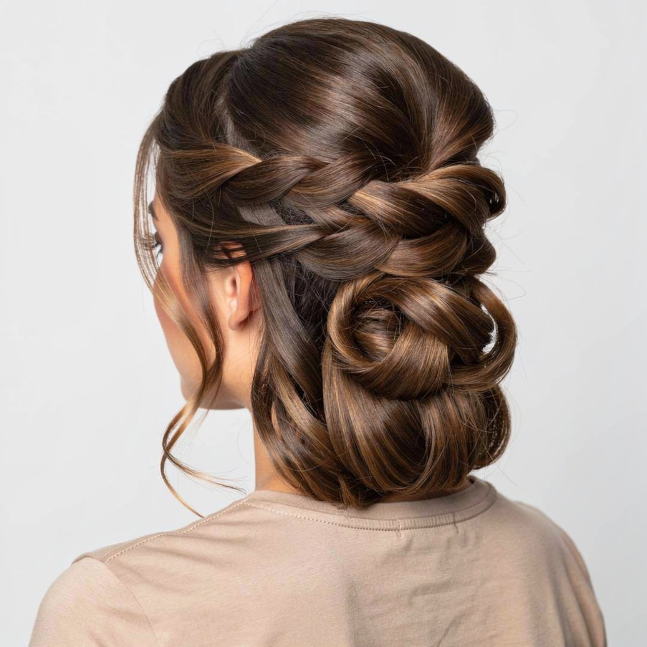 half up twisted style prom hairstyles for medium h 1