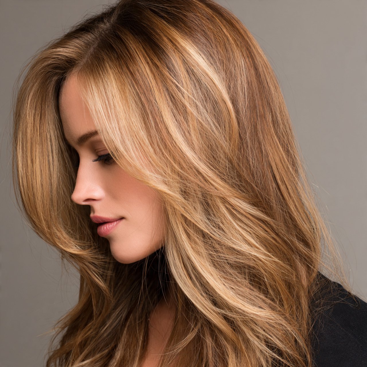 honey blonde balayage hair color beautiful flowing
