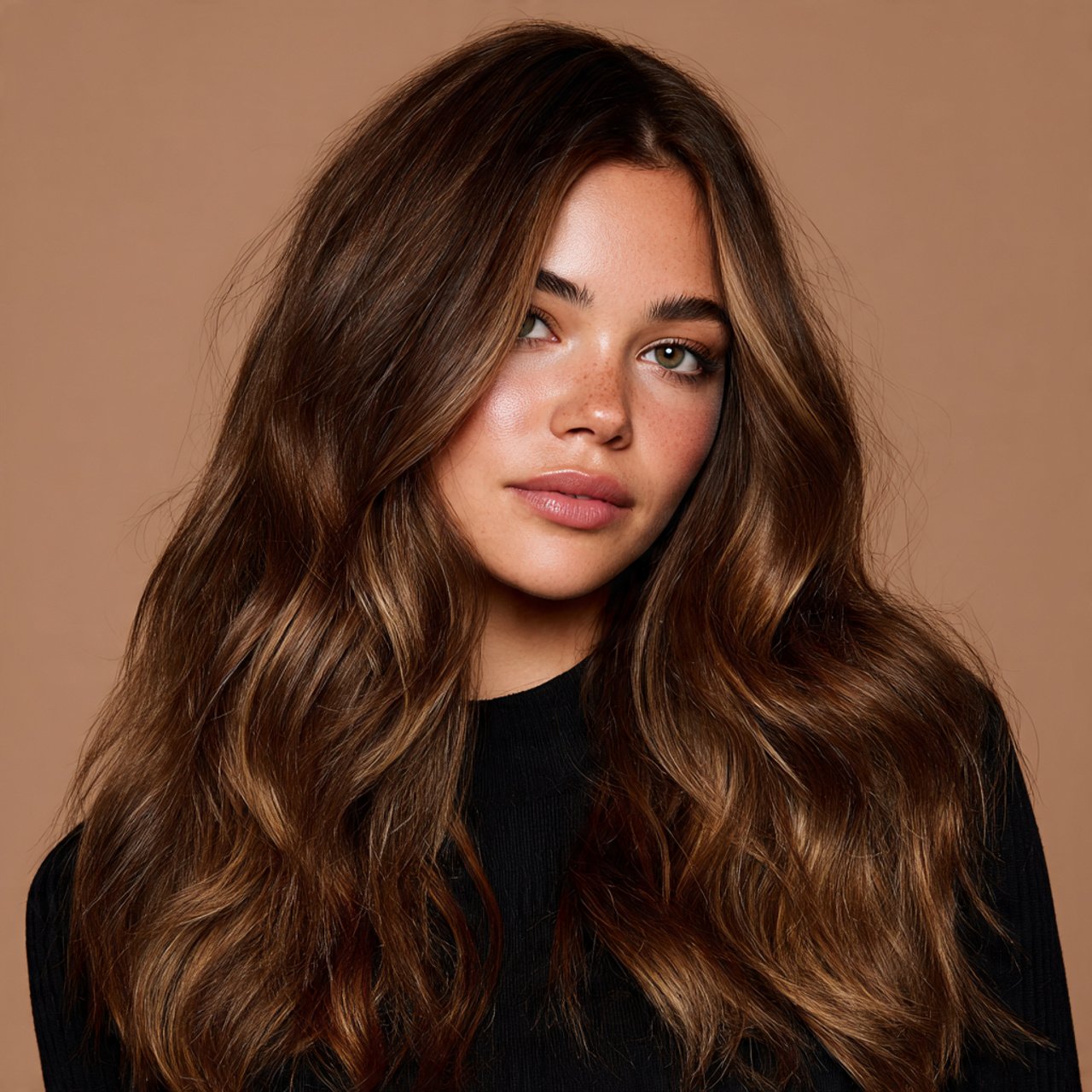 honey brown glow hair color for a brunette woman s