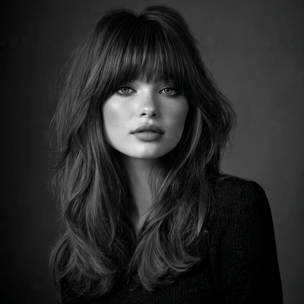 long wolf cut hairstyle with bangs square format s
