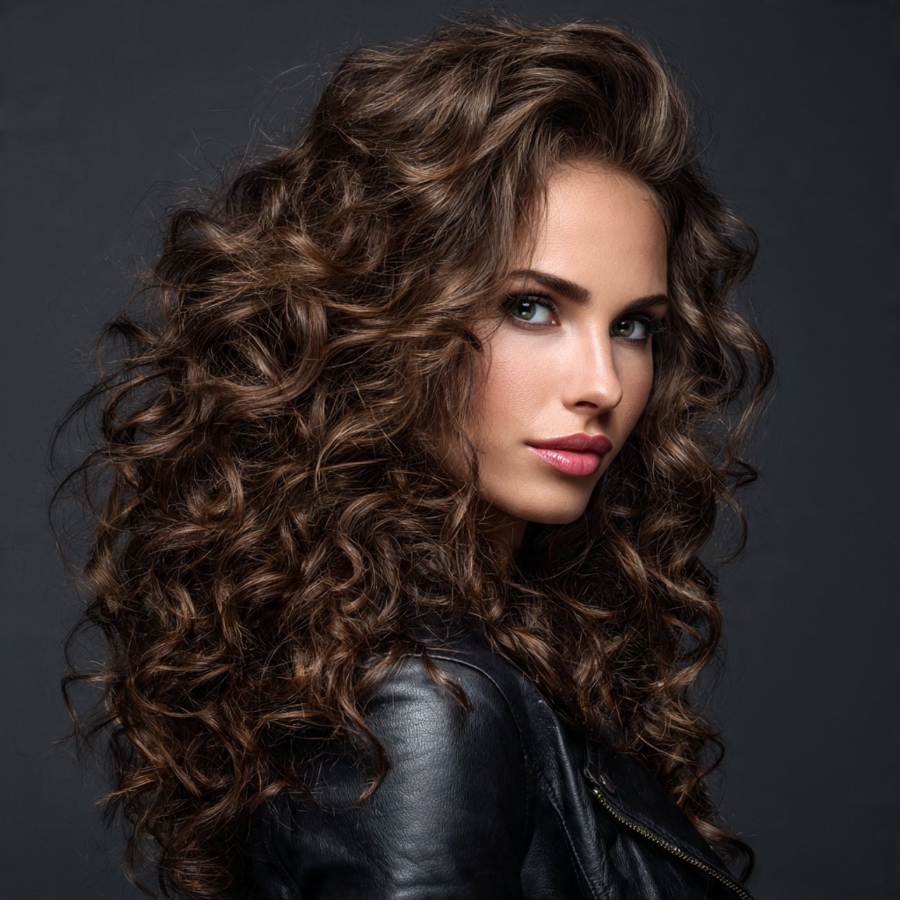 loose curly waves hairstyle for medium length hair