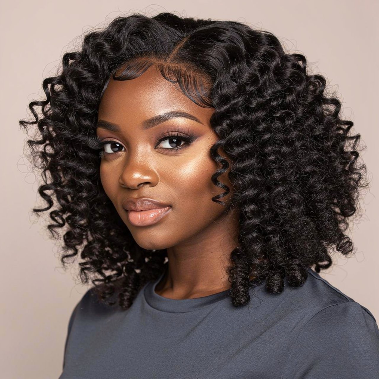 natural defined curls prom hairstyles for black wo