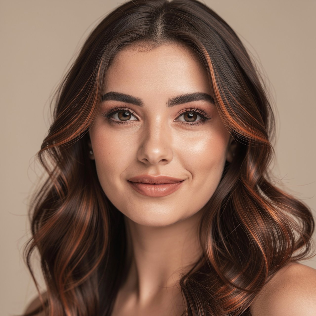 portrait of a person with chocolate brown hair fea 1