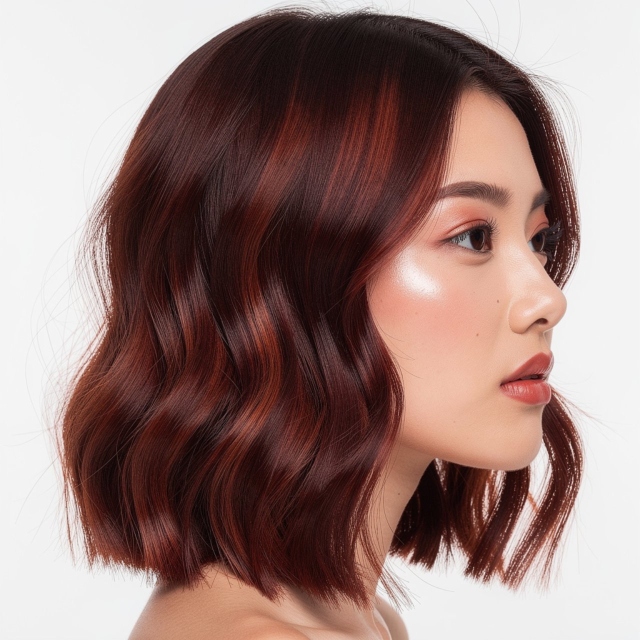 portrait of a person with subtle cherry cola tint