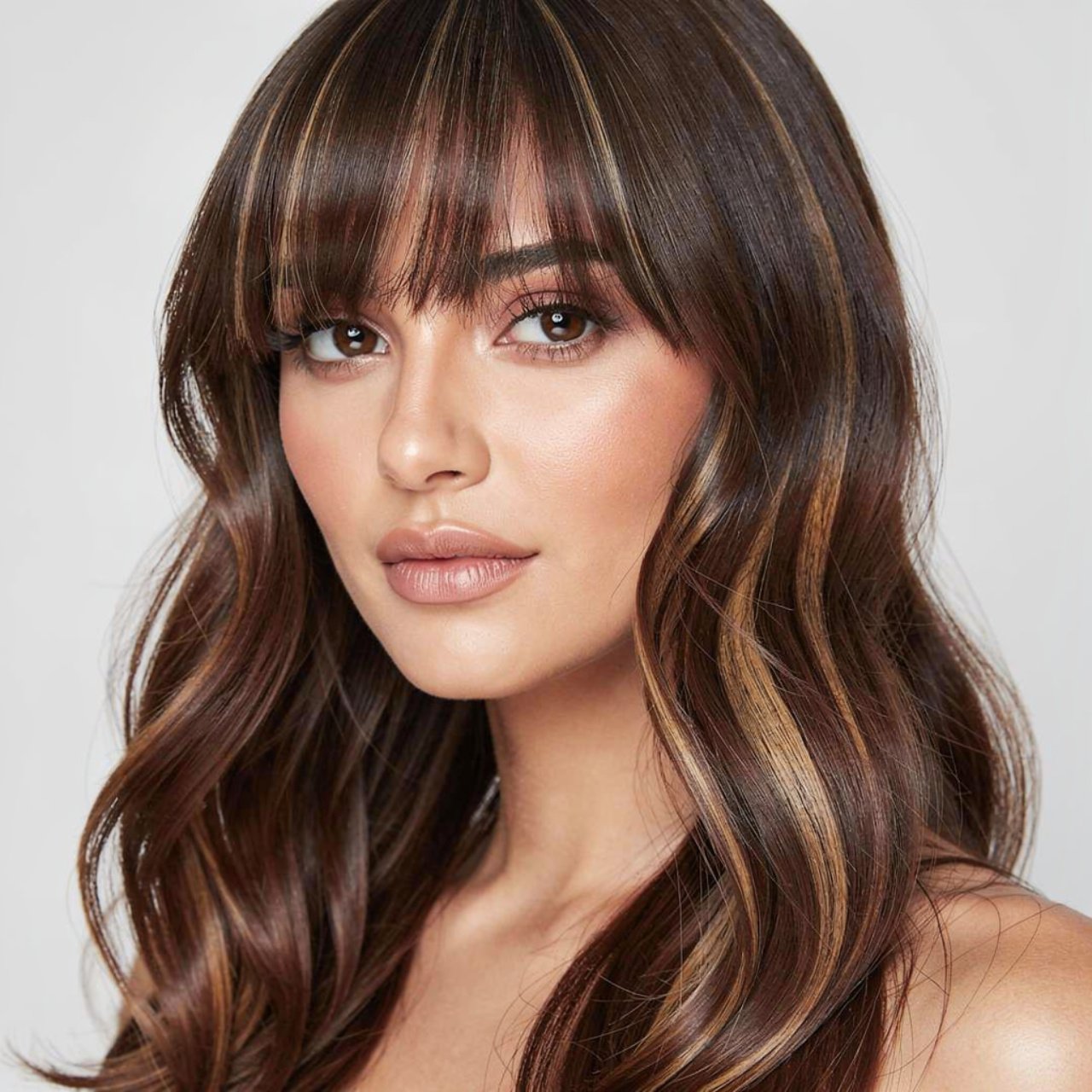 portrait of a woman with chocolate brown hair colo