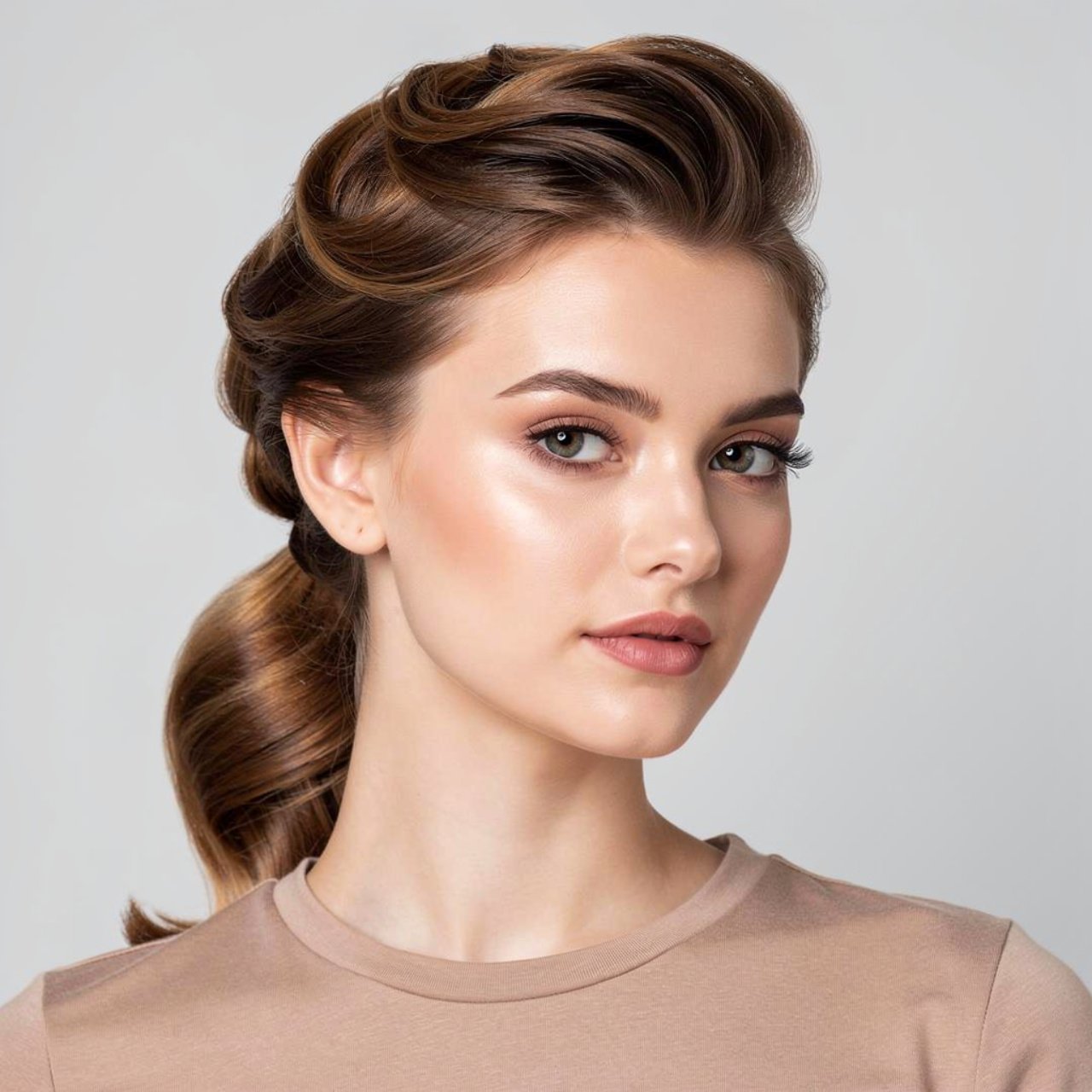 side swept ponytail prom hairstyle elegant updo wi 1