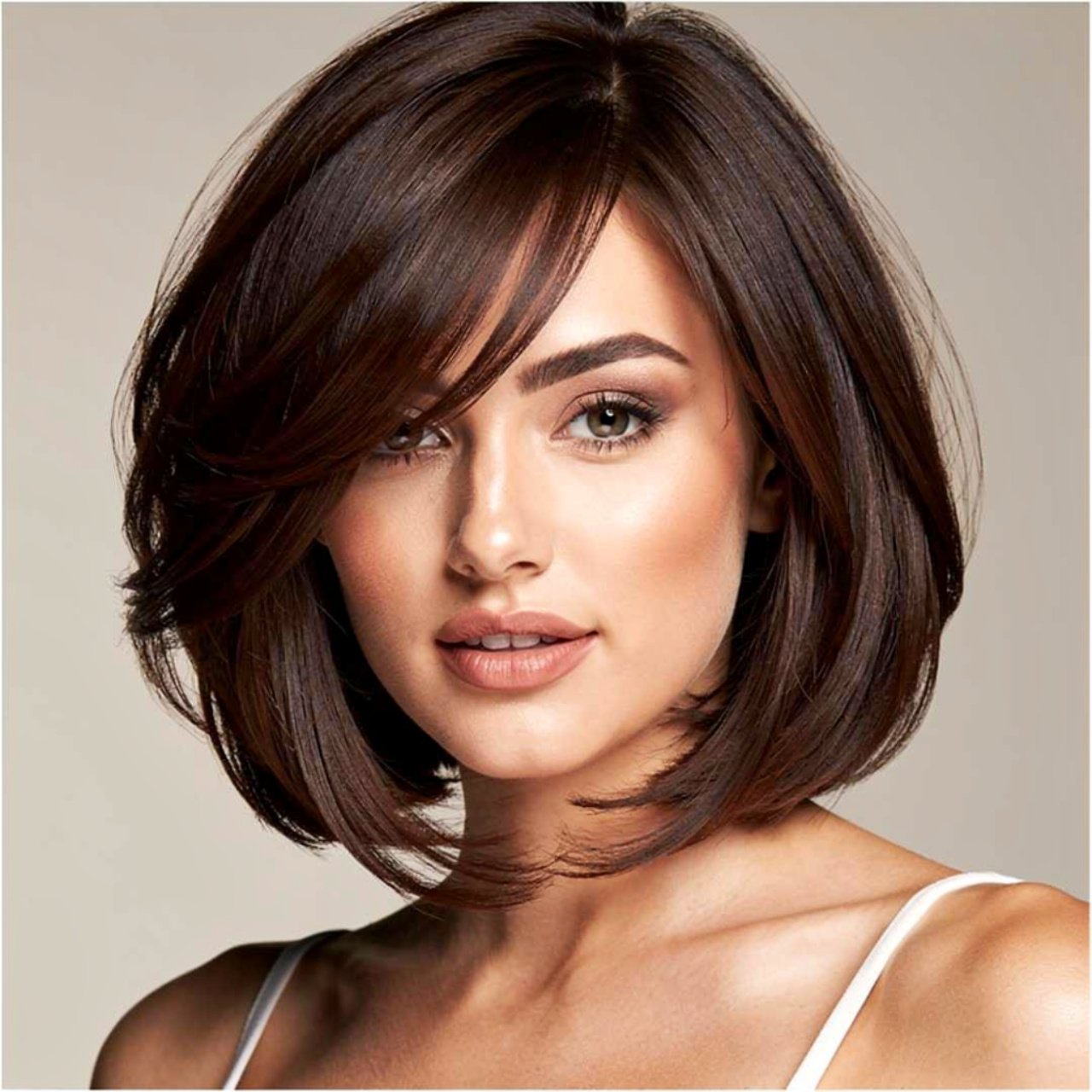 single portrait of a woman with a chocolate brown 1