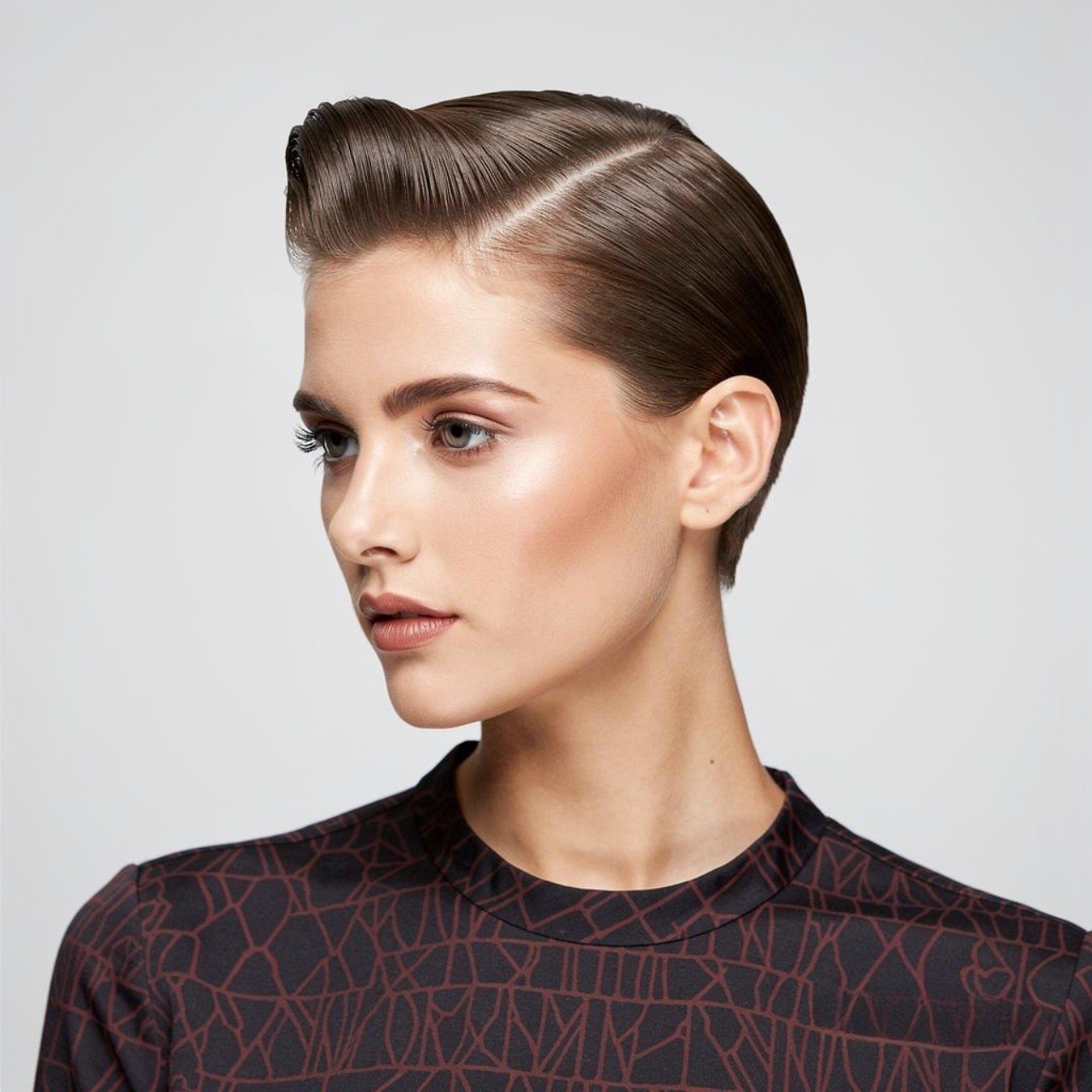 14 Trending Prom Hairstyles Straight Hair; Sleek & Chic Ideas that You'll Love 2 sleek middle part prom hairstyle on a person squar