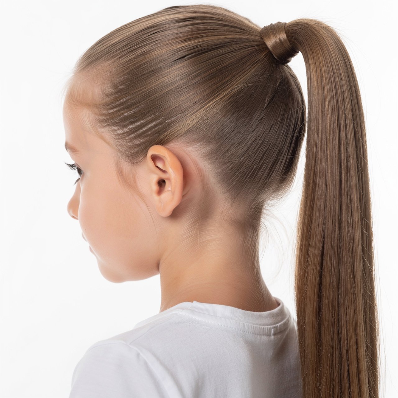 sleek ponytail hairstyles for kids single photo sq