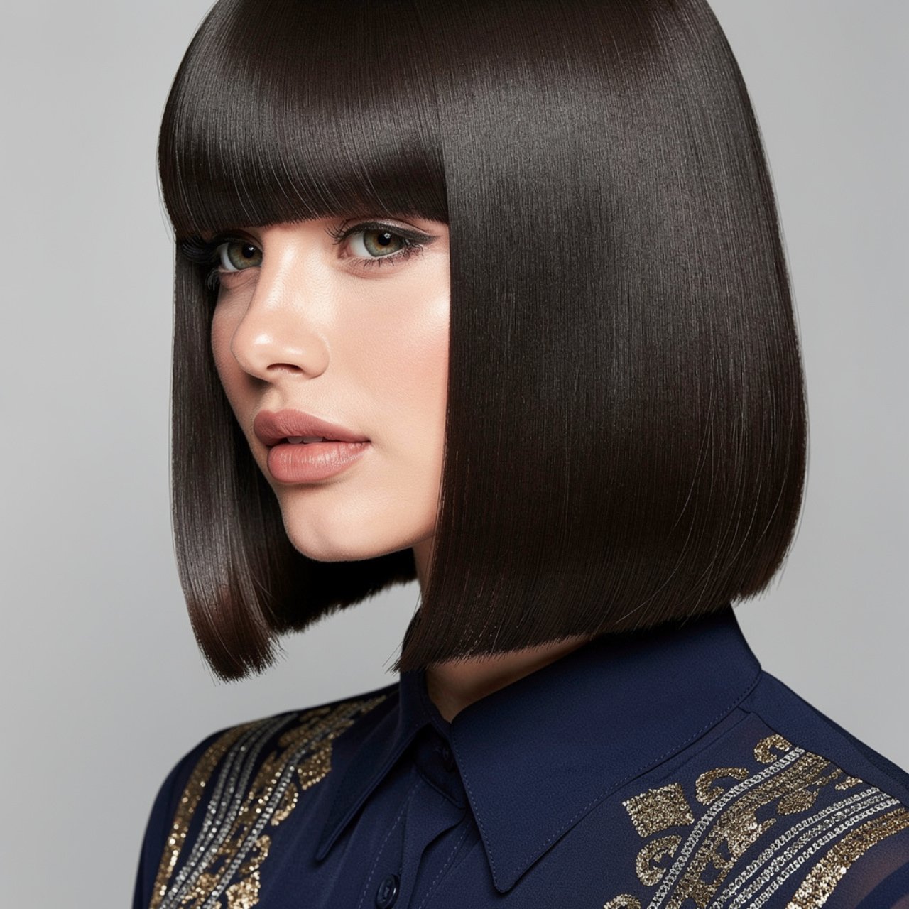 sleek straight lob prom hairstyle for short hair s