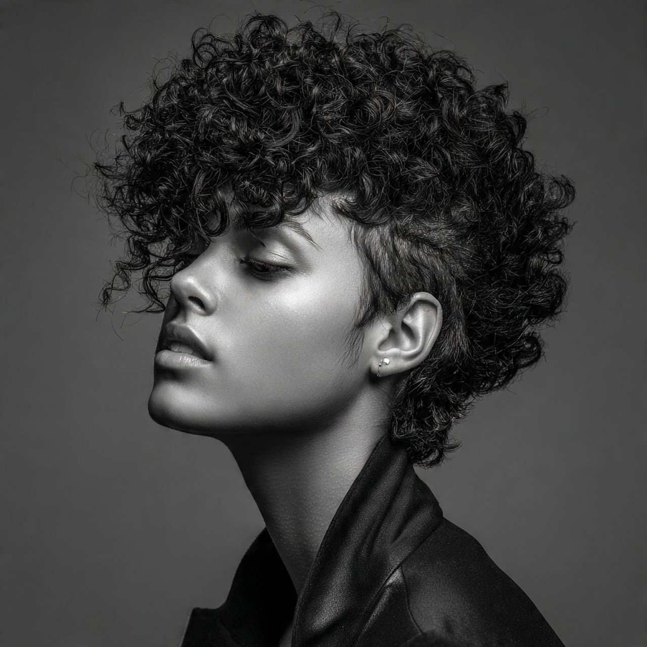 soft wolf cut hairstyle for curly hair single pers
