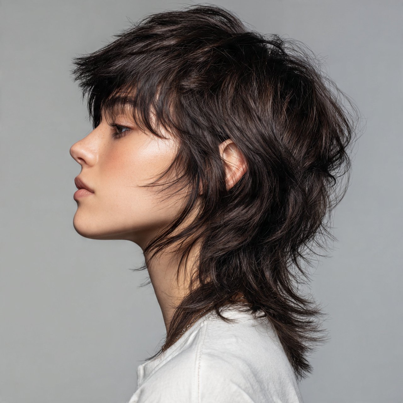 soft wolf cut hairstyle with volume at the crown l