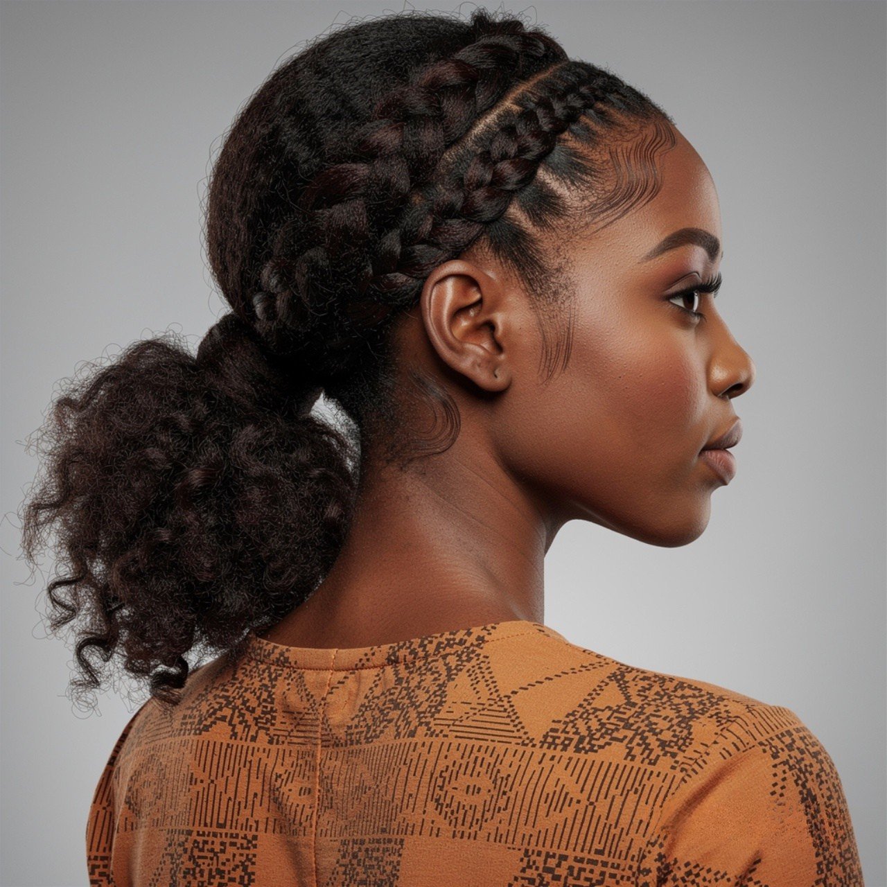 square portrait of a black woman with natural hair 1 1