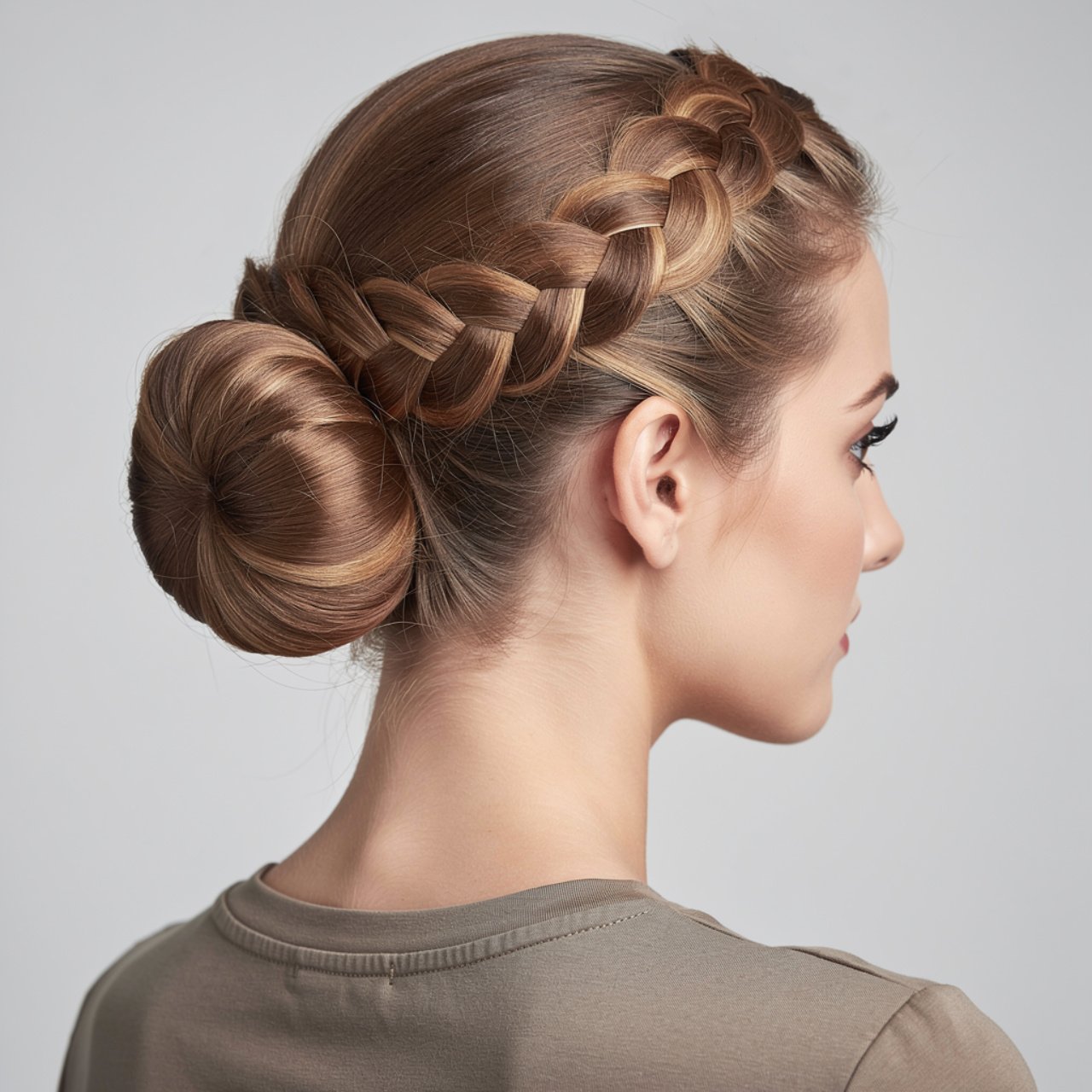 square portrait of a young woman with an elegant t 1