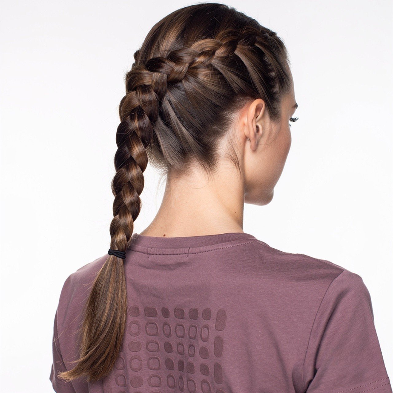 square portrait photograph focused on hair french