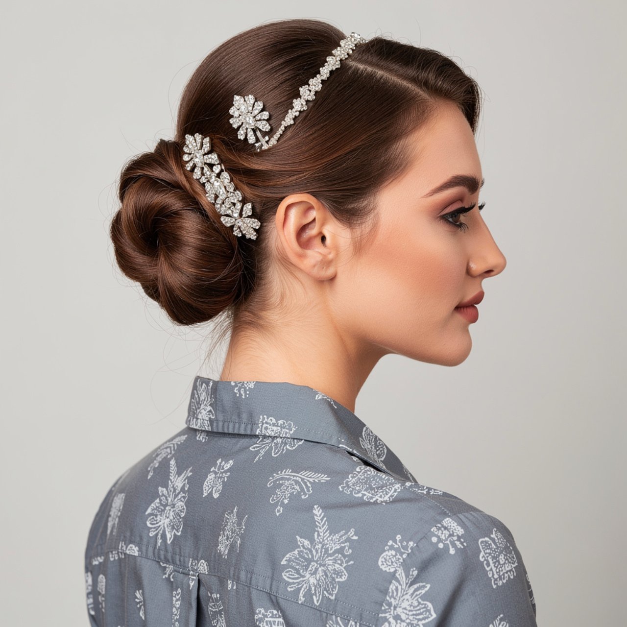 square portrait photoshoot focusing on accessorize